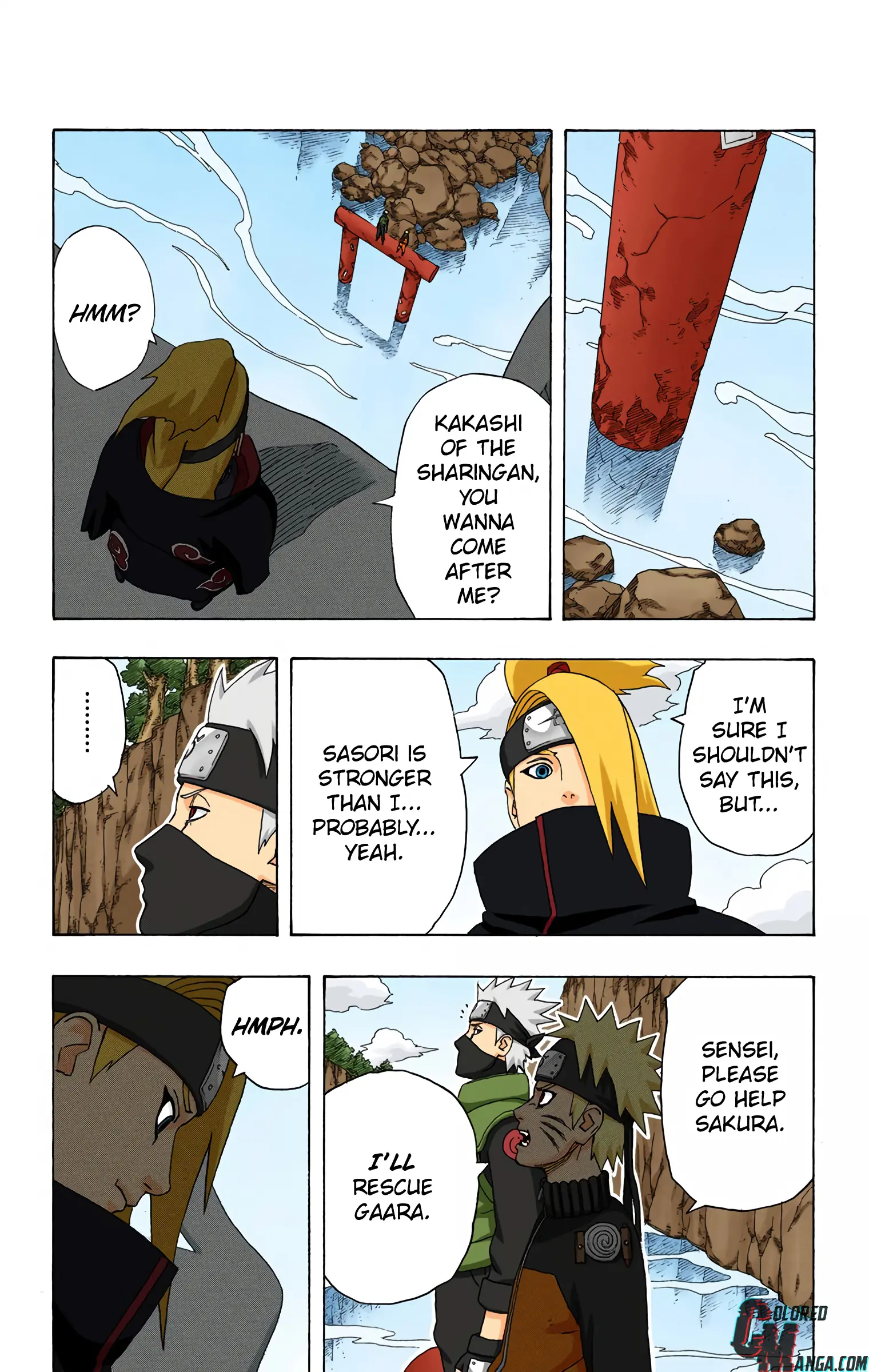 Naruto Colored Manga Online, chapter 265, page 11