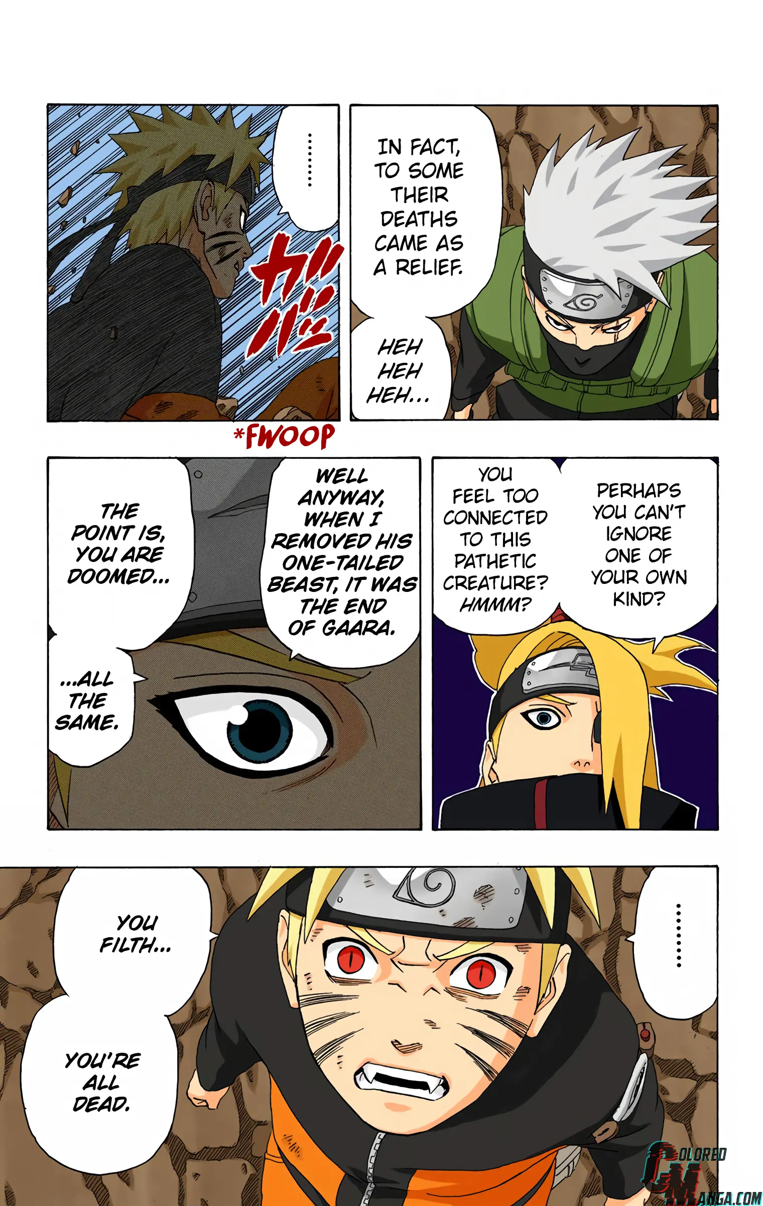 Naruto Colored Manga Online, chapter 266, page 15