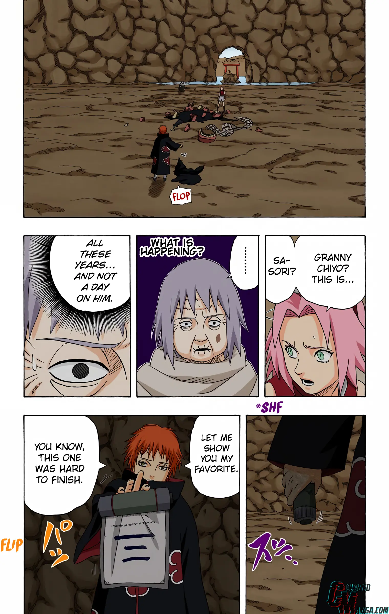 Naruto Colored Manga Online, chapter 266, page 17