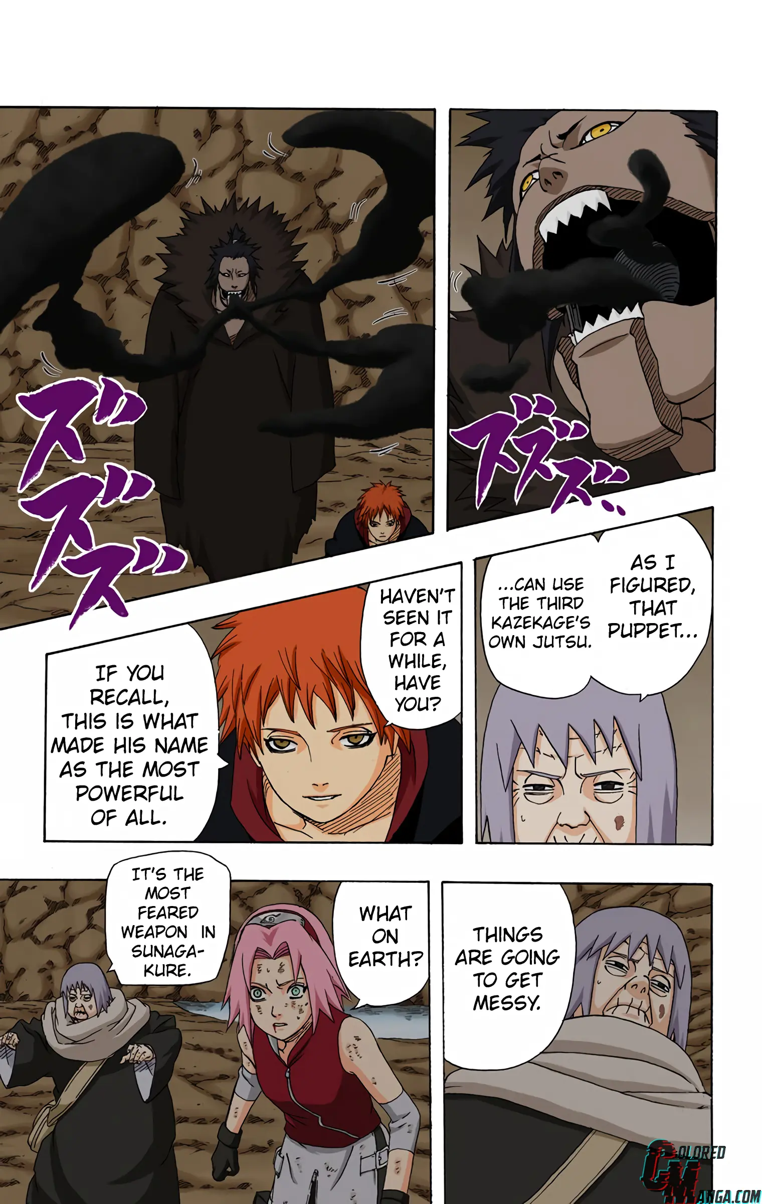 Naruto Colored Manga Online, chapter 268, page 8