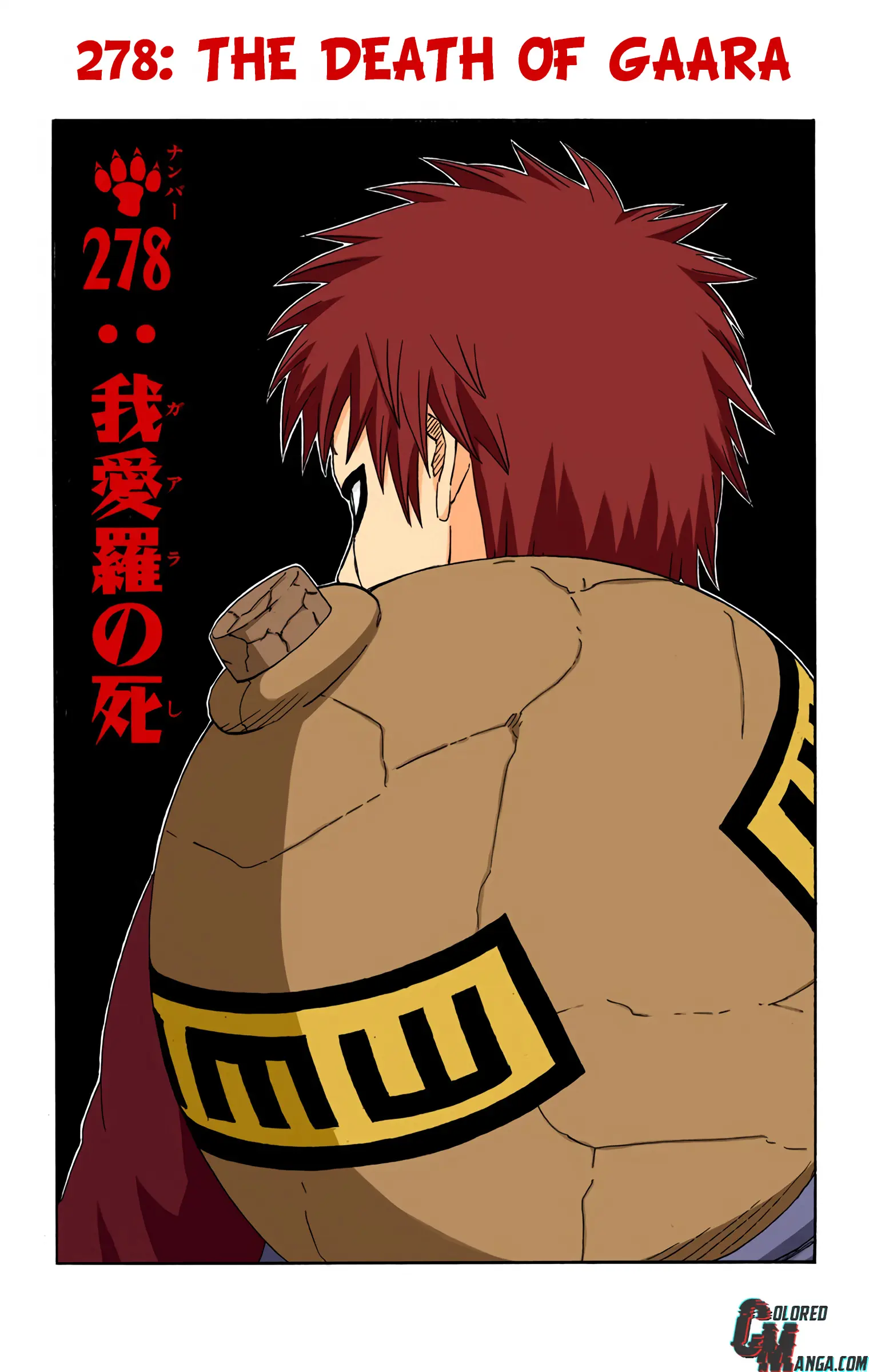 Naruto Colored Manga Online, chapter 278, page 1
