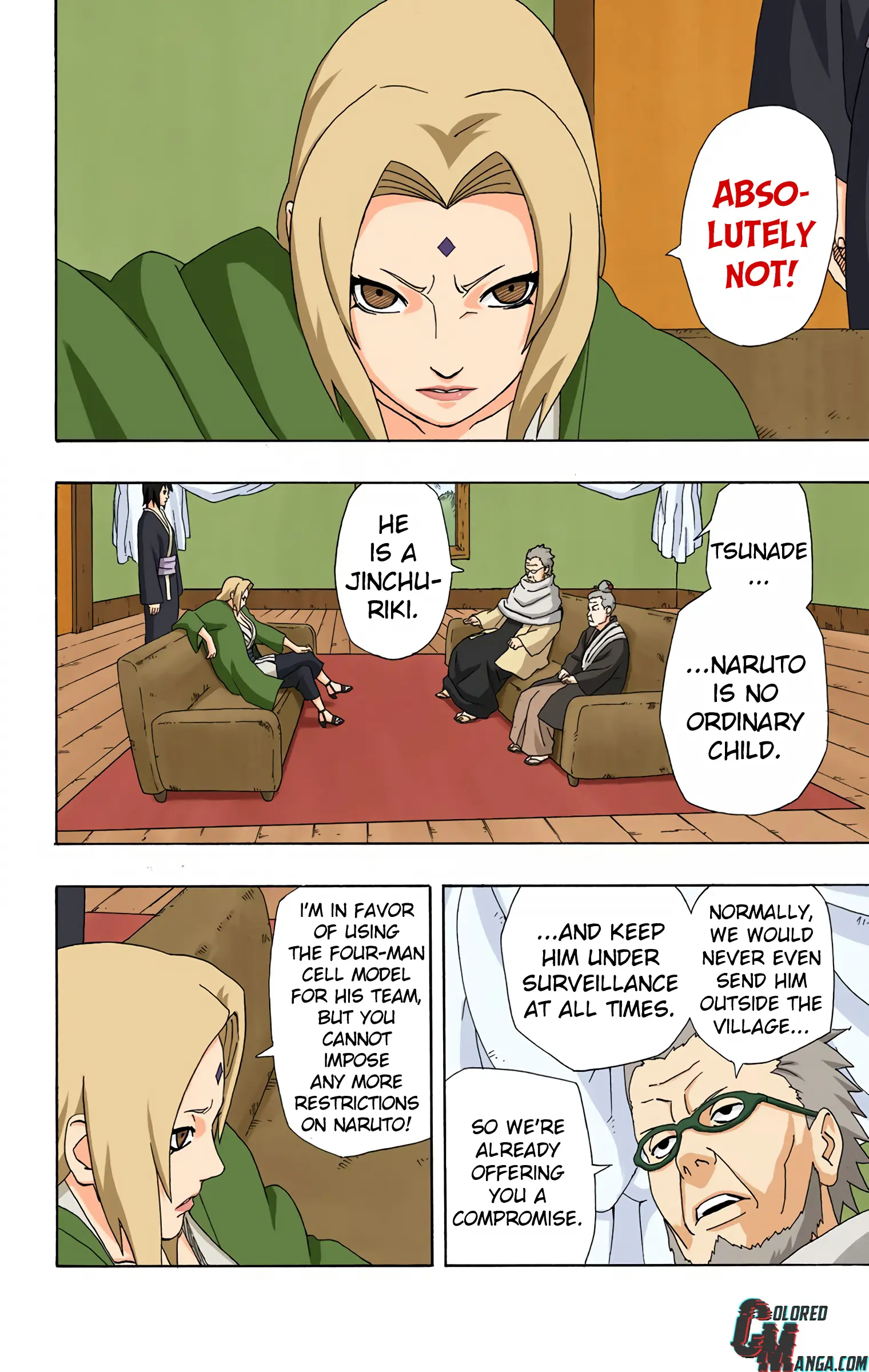 Naruto Colored Manga Online, chapter 284, page 2