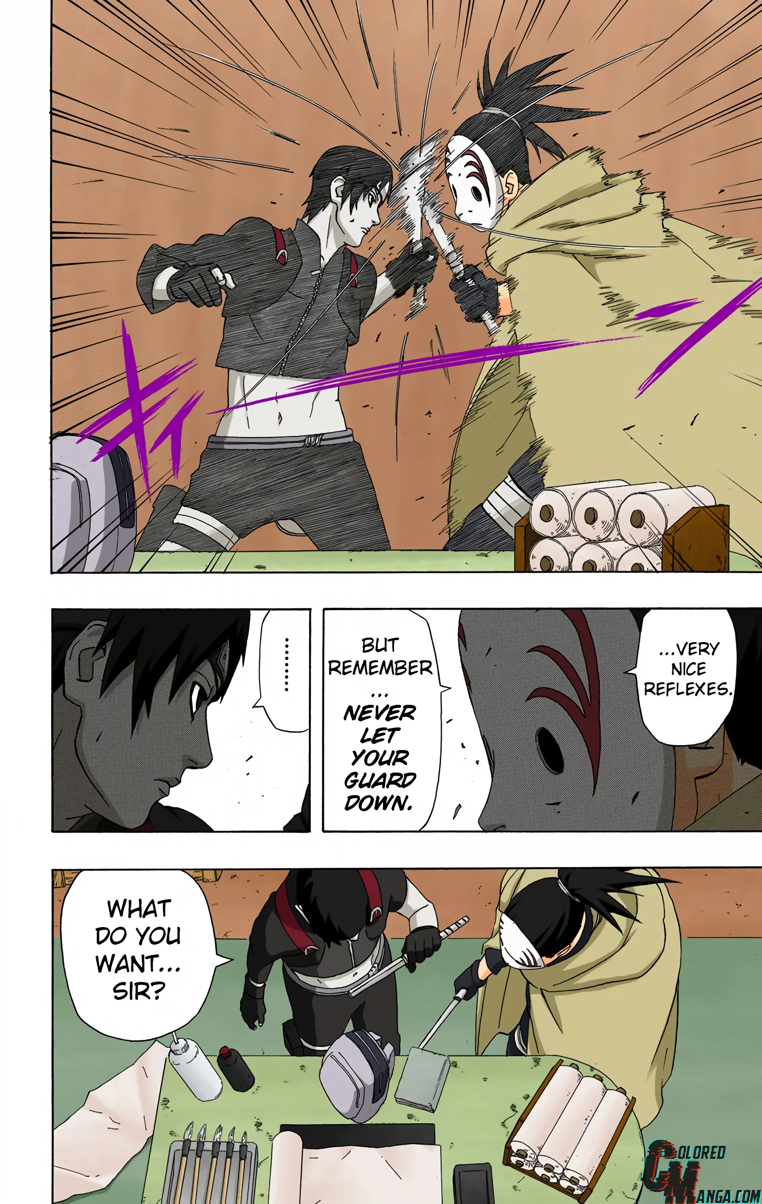 Naruto Colored Manga Online, chapter 285, page 8