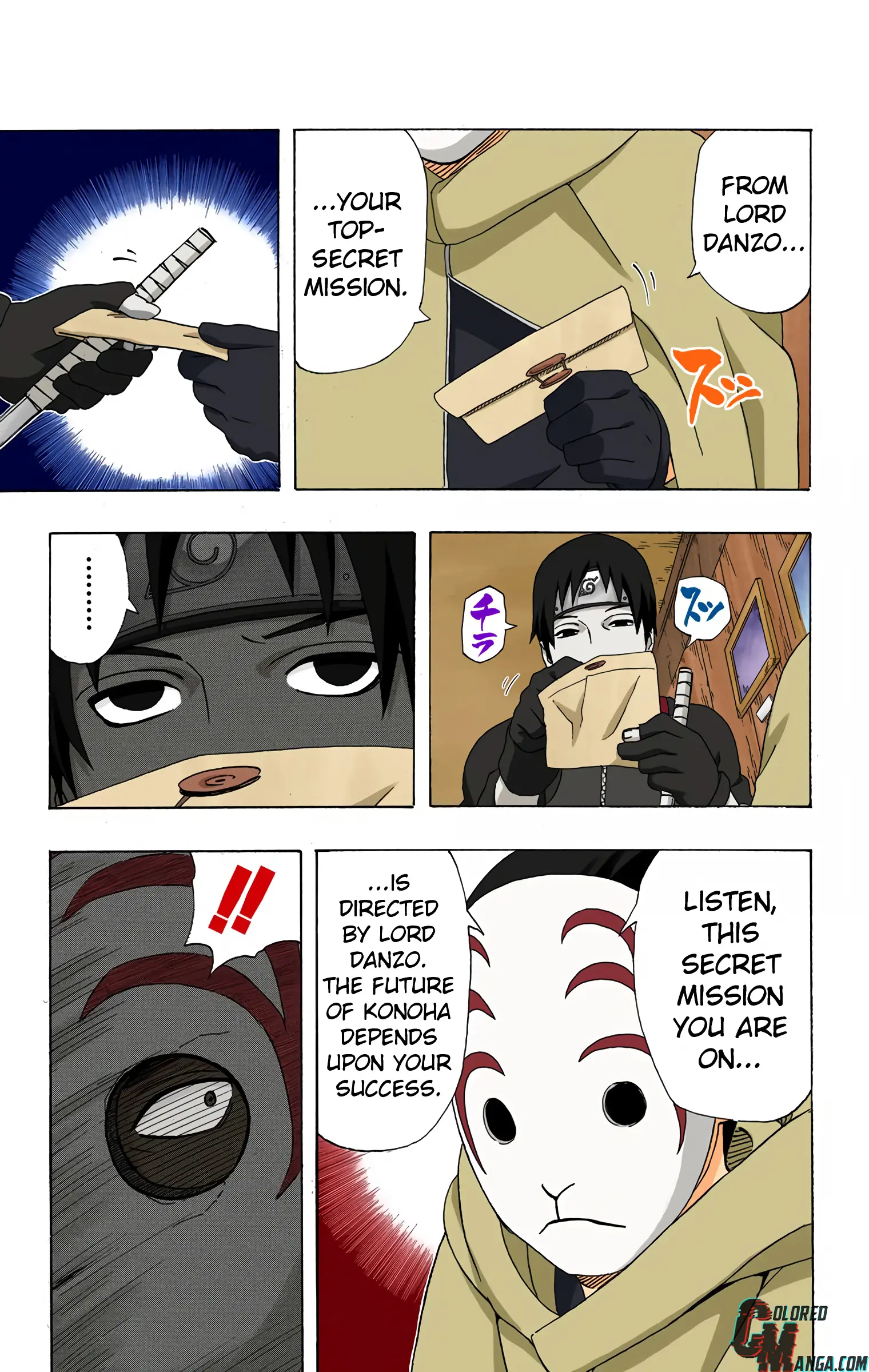 Naruto Colored Manga Online, chapter 285, page 9