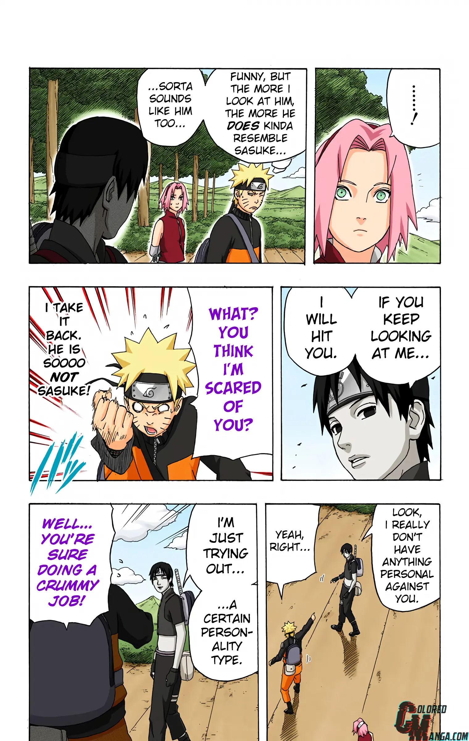 Naruto Colored Manga Online, chapter 286, page 3