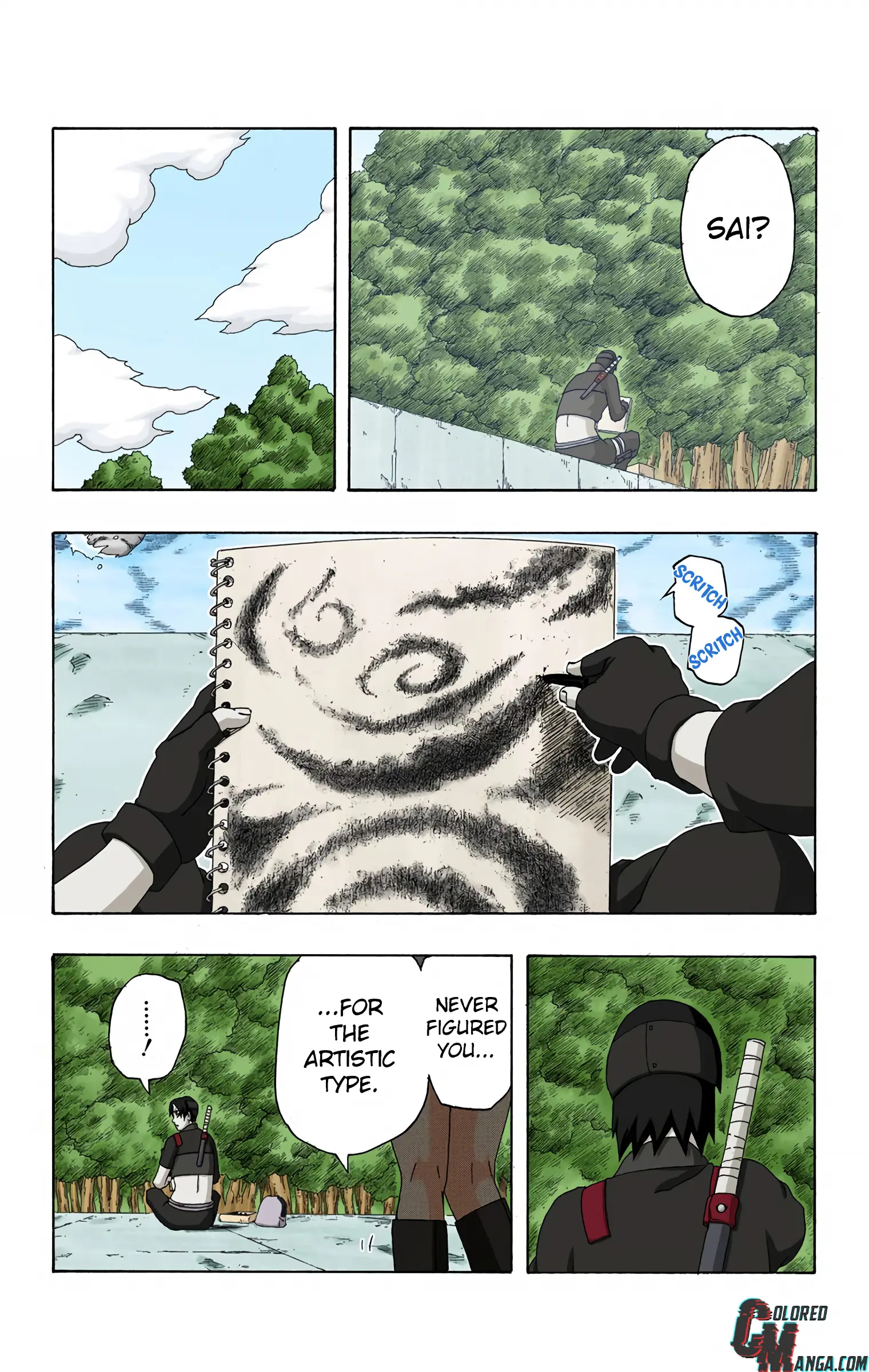 Naruto Colored Manga Online, chapter 287, page 3