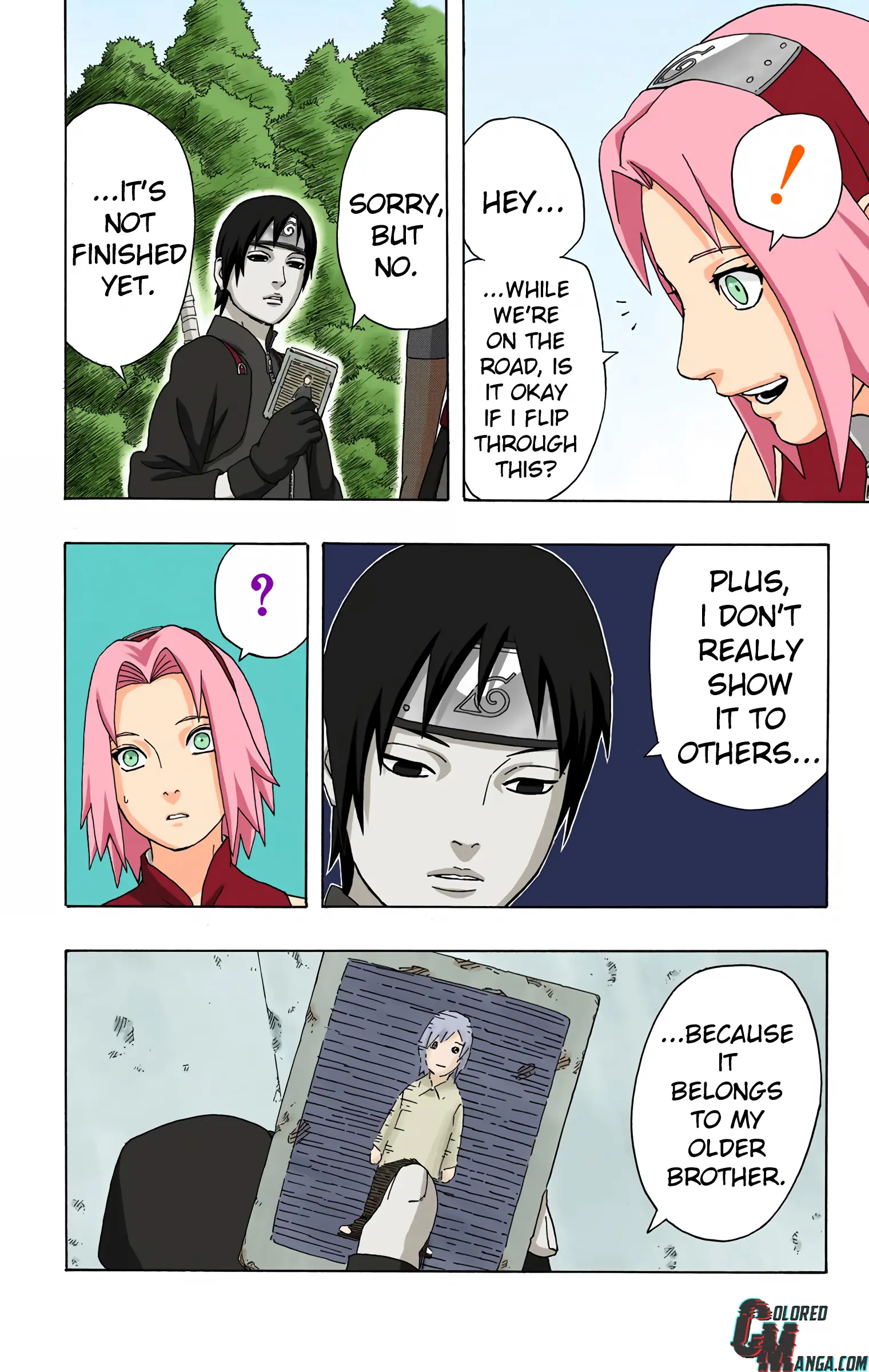 Naruto Colored Manga Online, chapter 287, page 12