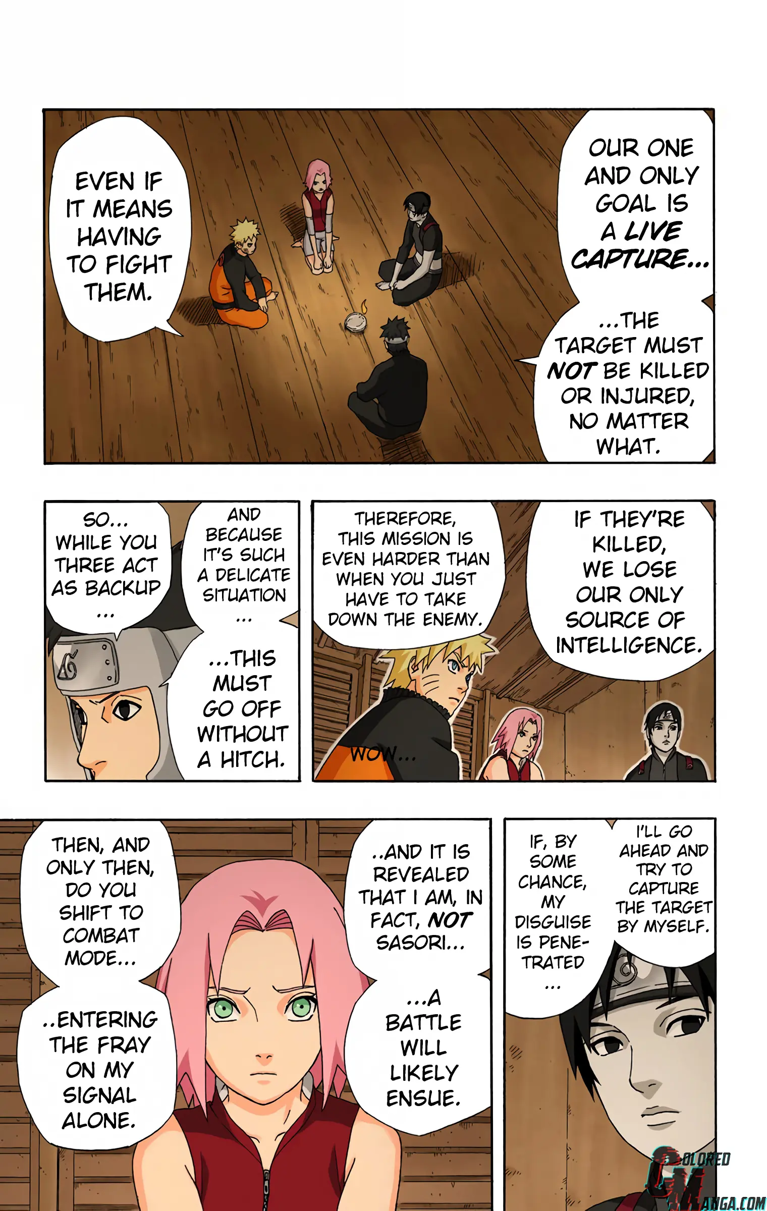 Naruto Colored Manga Online, chapter 288, page 3