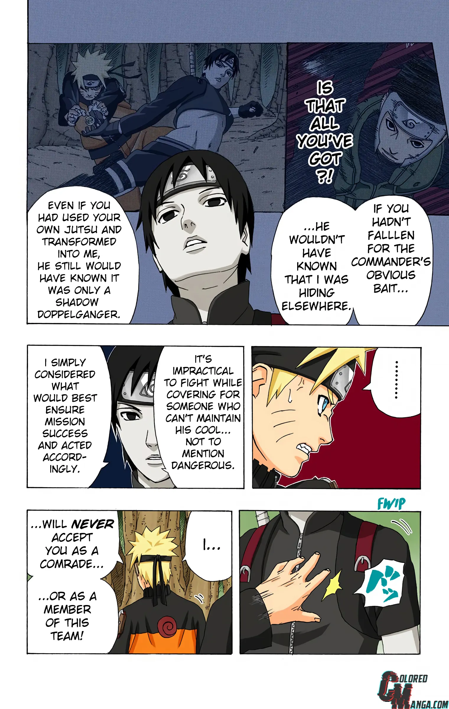 Naruto Colored Manga Online, chapter 288, page 14
