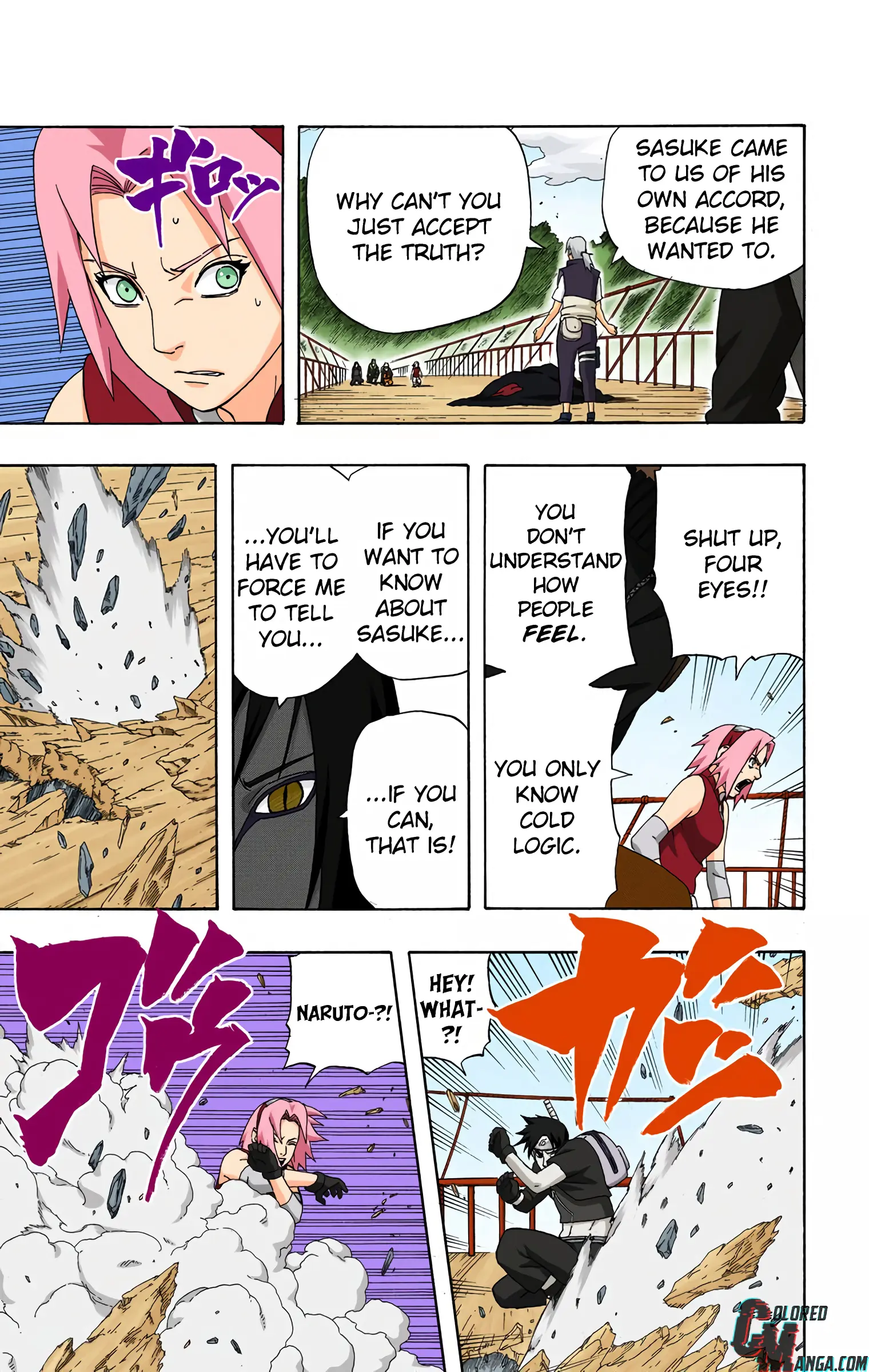 Naruto Colored Manga Online, chapter 291, page 3