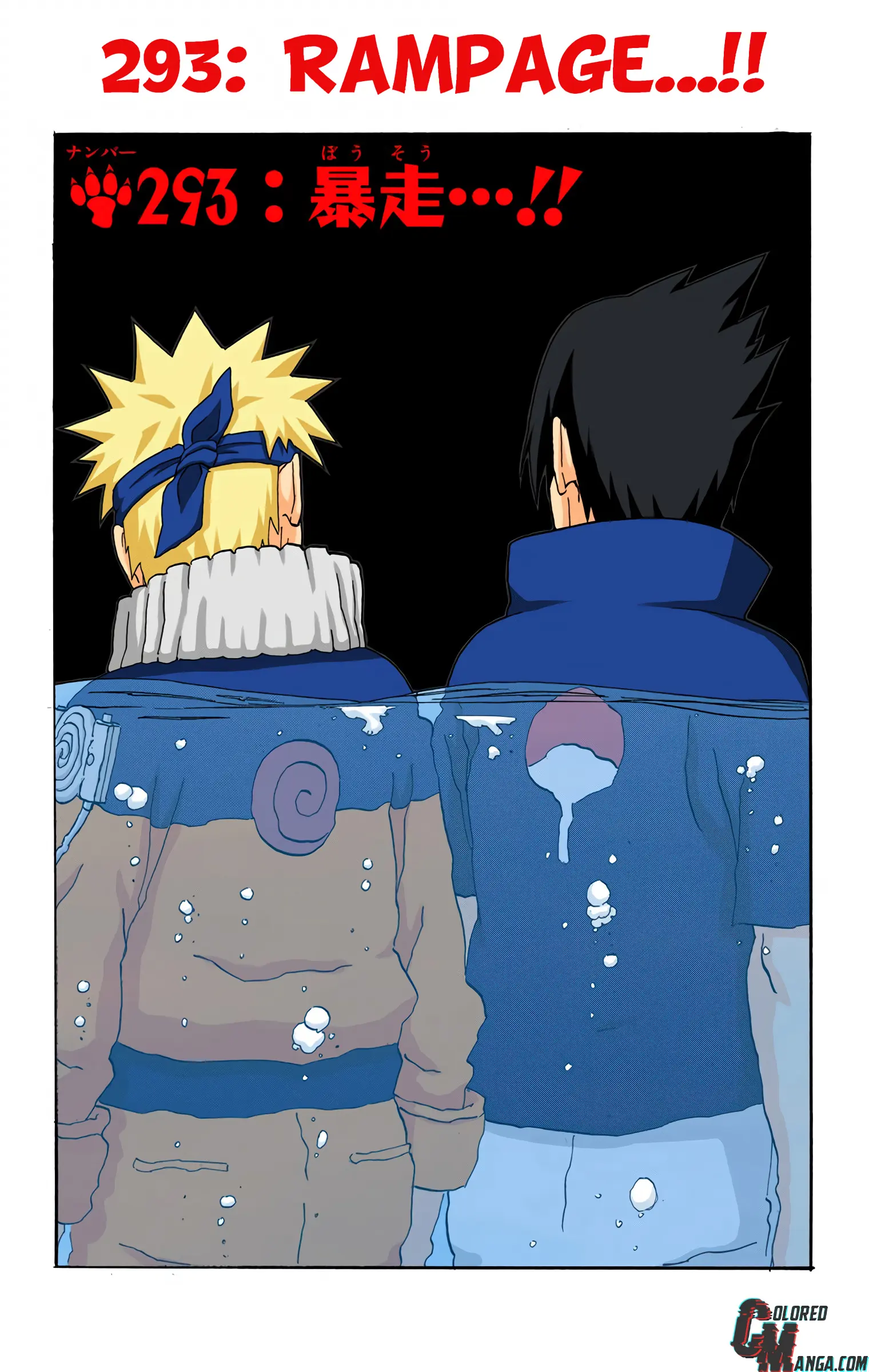 Naruto Colored Manga Online, chapter 293, page 1