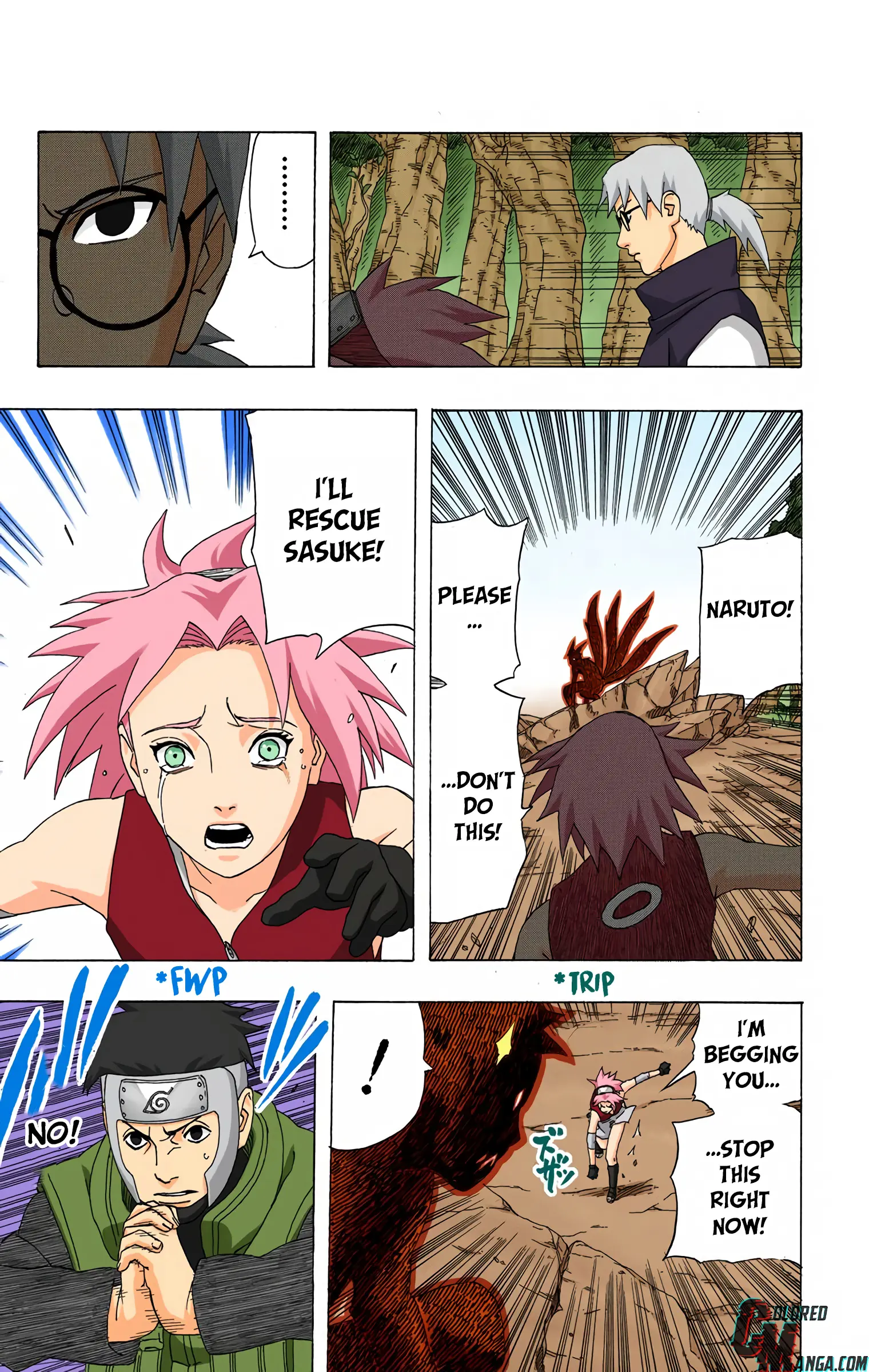 Naruto Colored Manga Online, chapter 296, page 7
