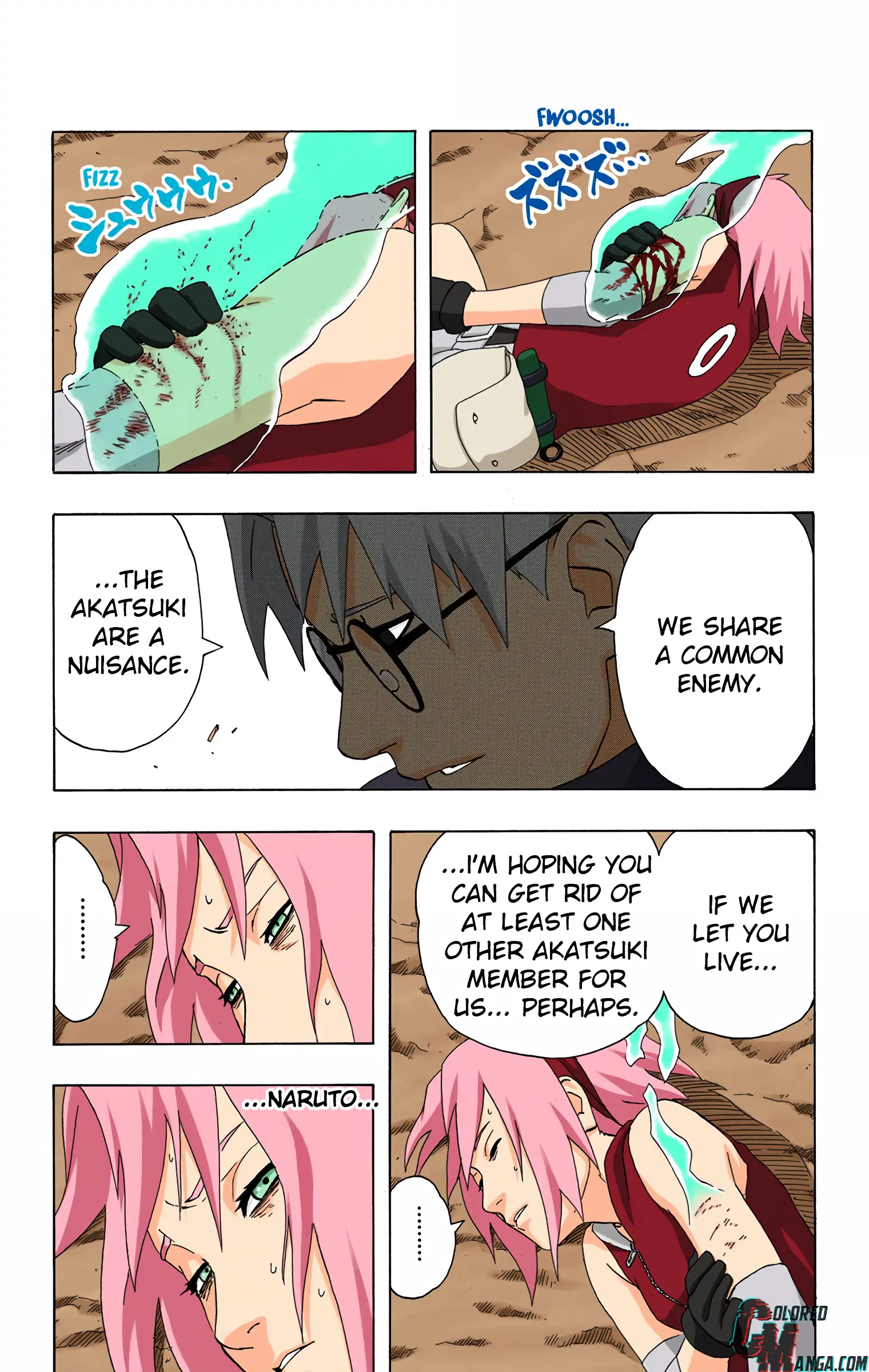 Naruto Colored Manga Online, chapter 296, page 13