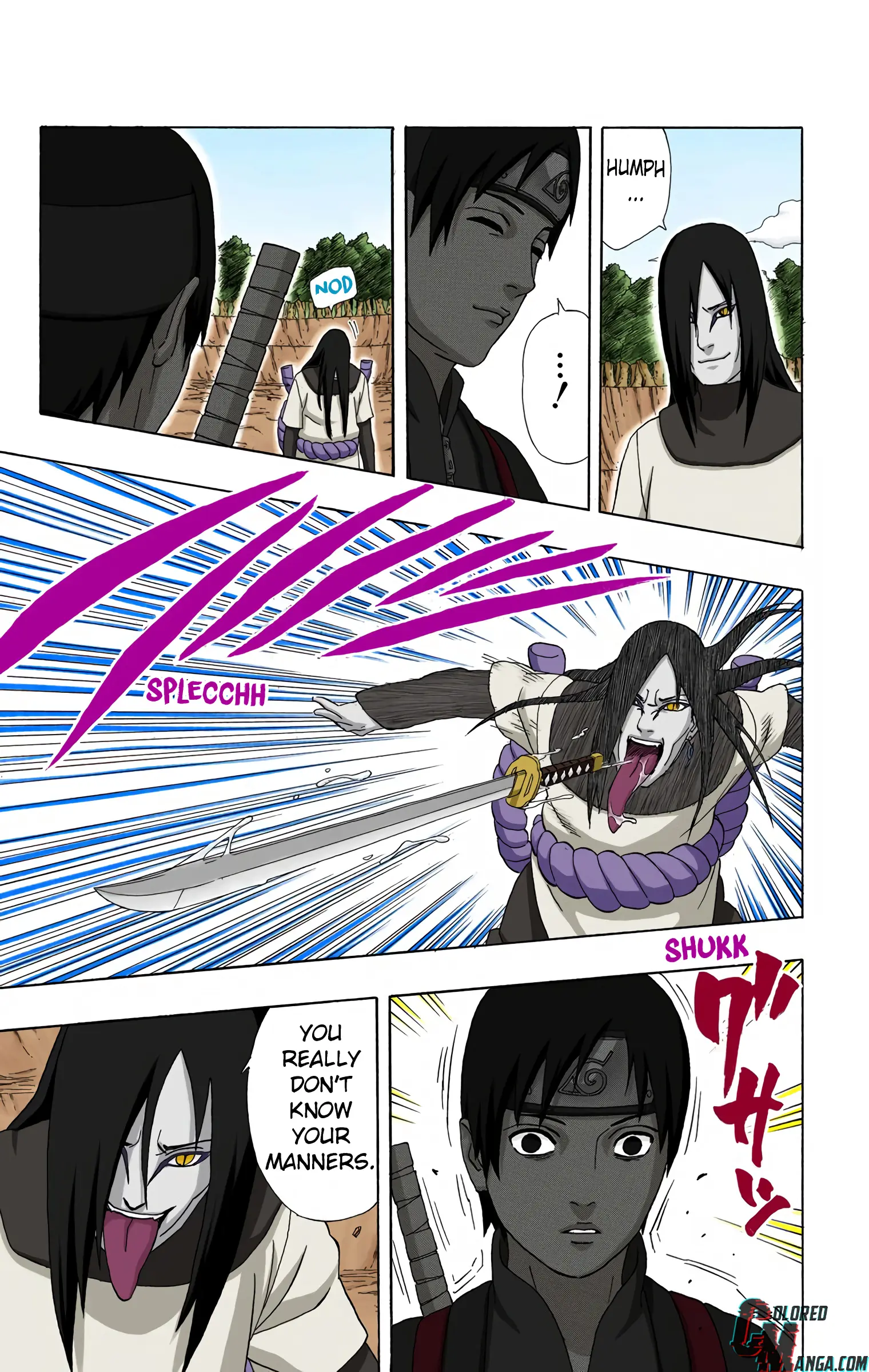 Naruto Colored Manga Online, chapter 297, page 3