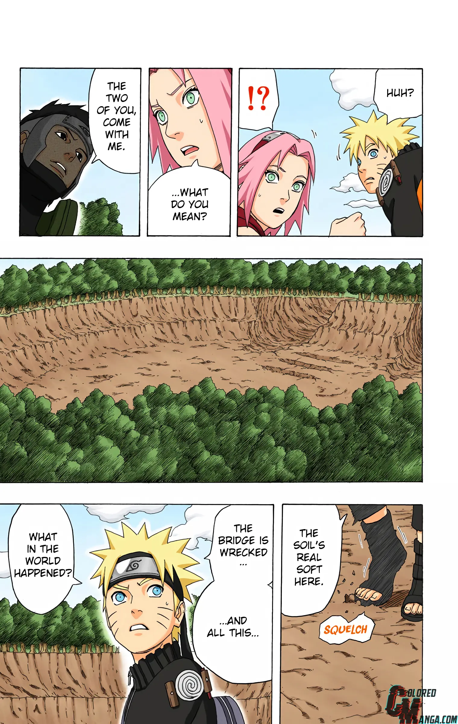 Naruto Colored Manga Online, chapter 298, page 3