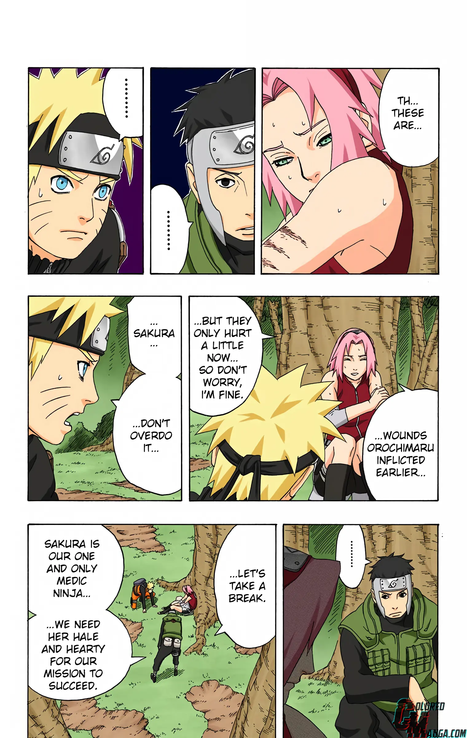 Naruto Colored Manga Online, chapter 299, page 5