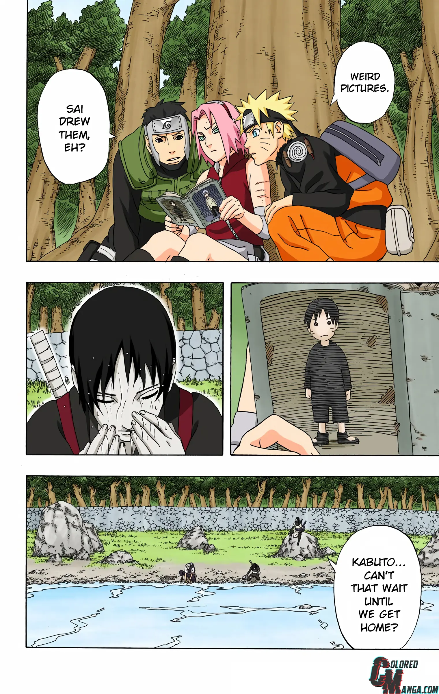 Naruto Colored Manga Online, chapter 300, page 7