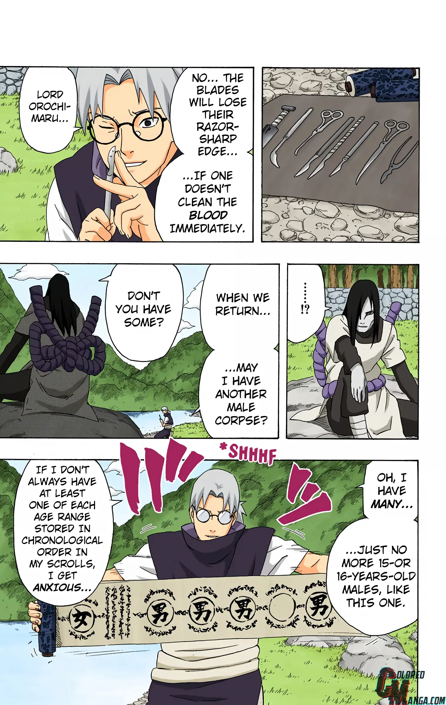 Naruto Colored Manga Online, chapter 300, page 8