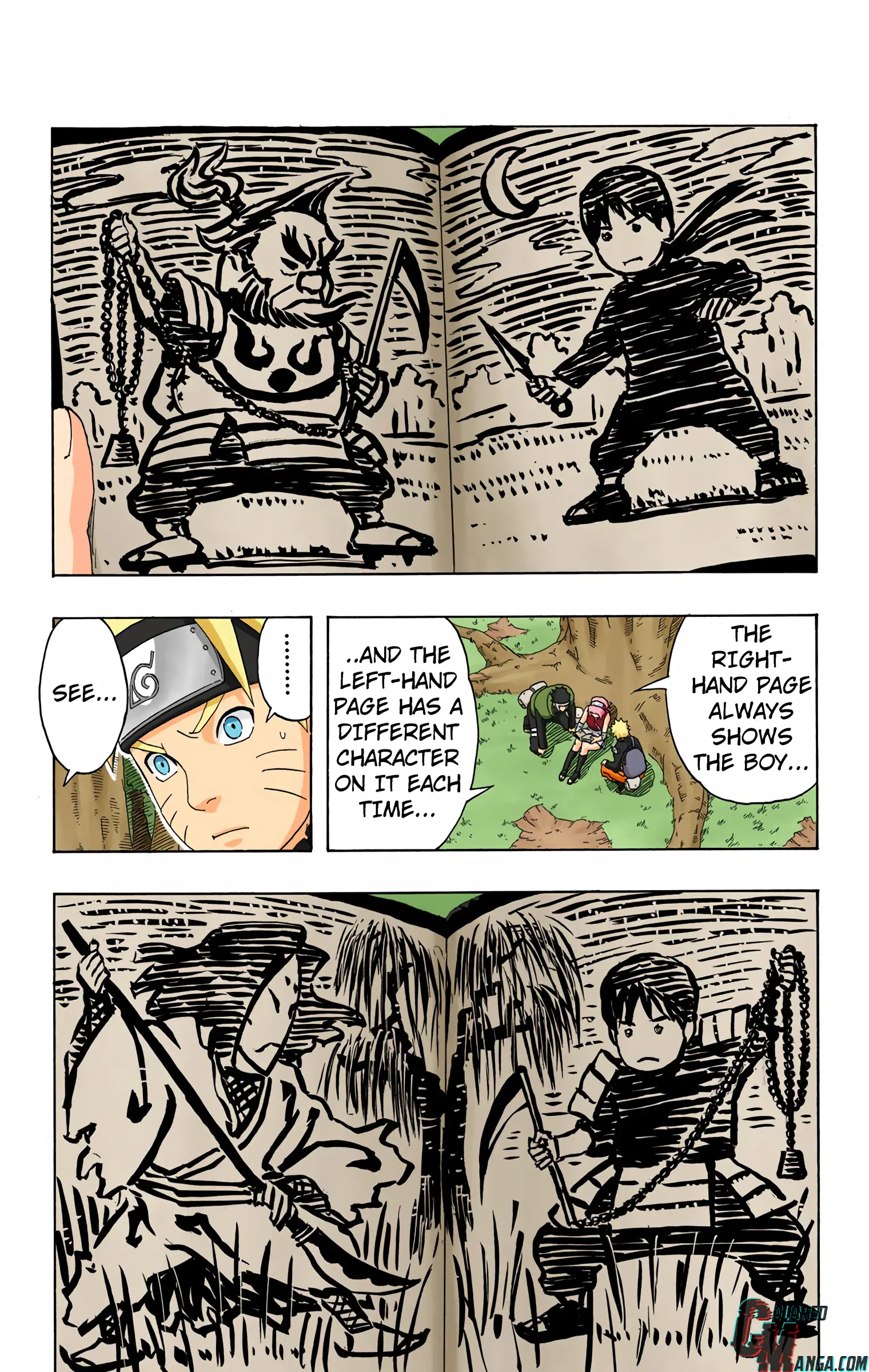 Naruto Colored Manga Online, chapter 300, page 13