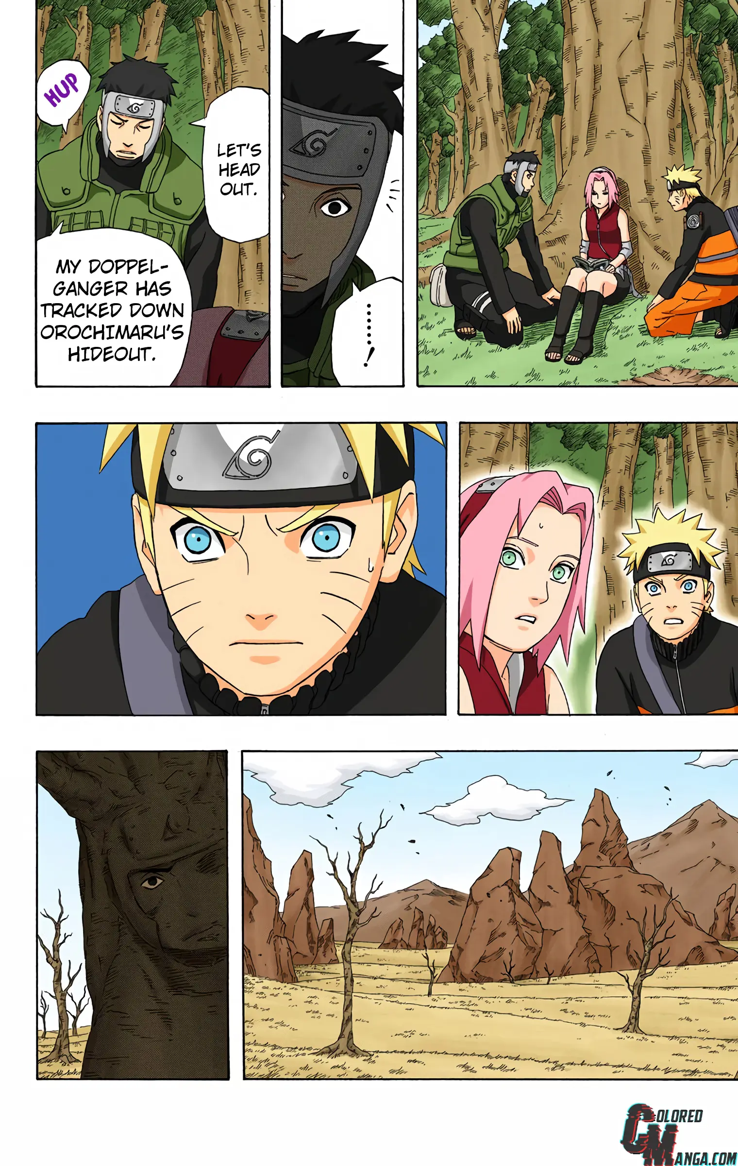 Naruto Colored Manga Online, chapter 300, page 18