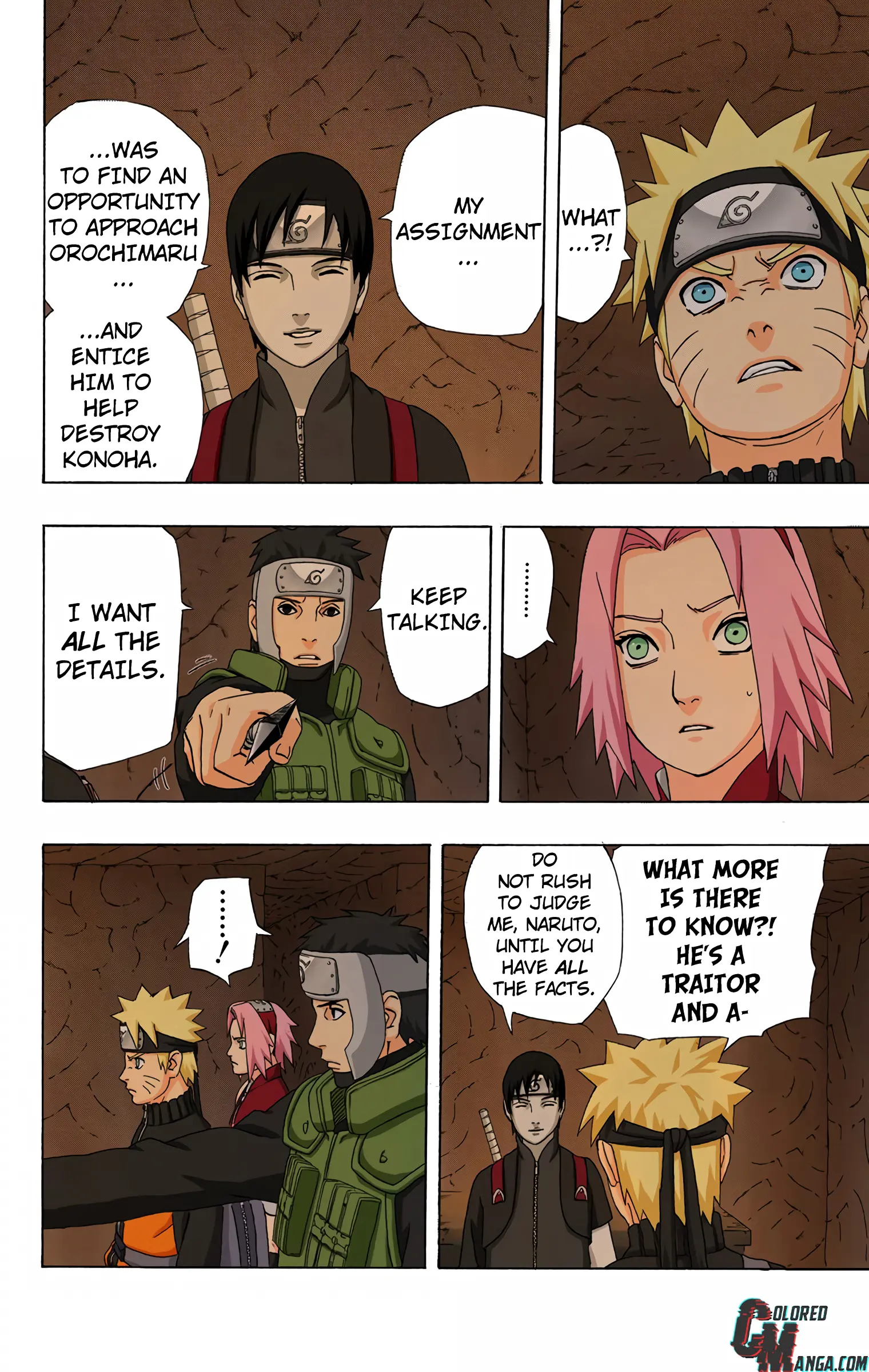 Naruto Colored Manga Online, chapter 303, page 2