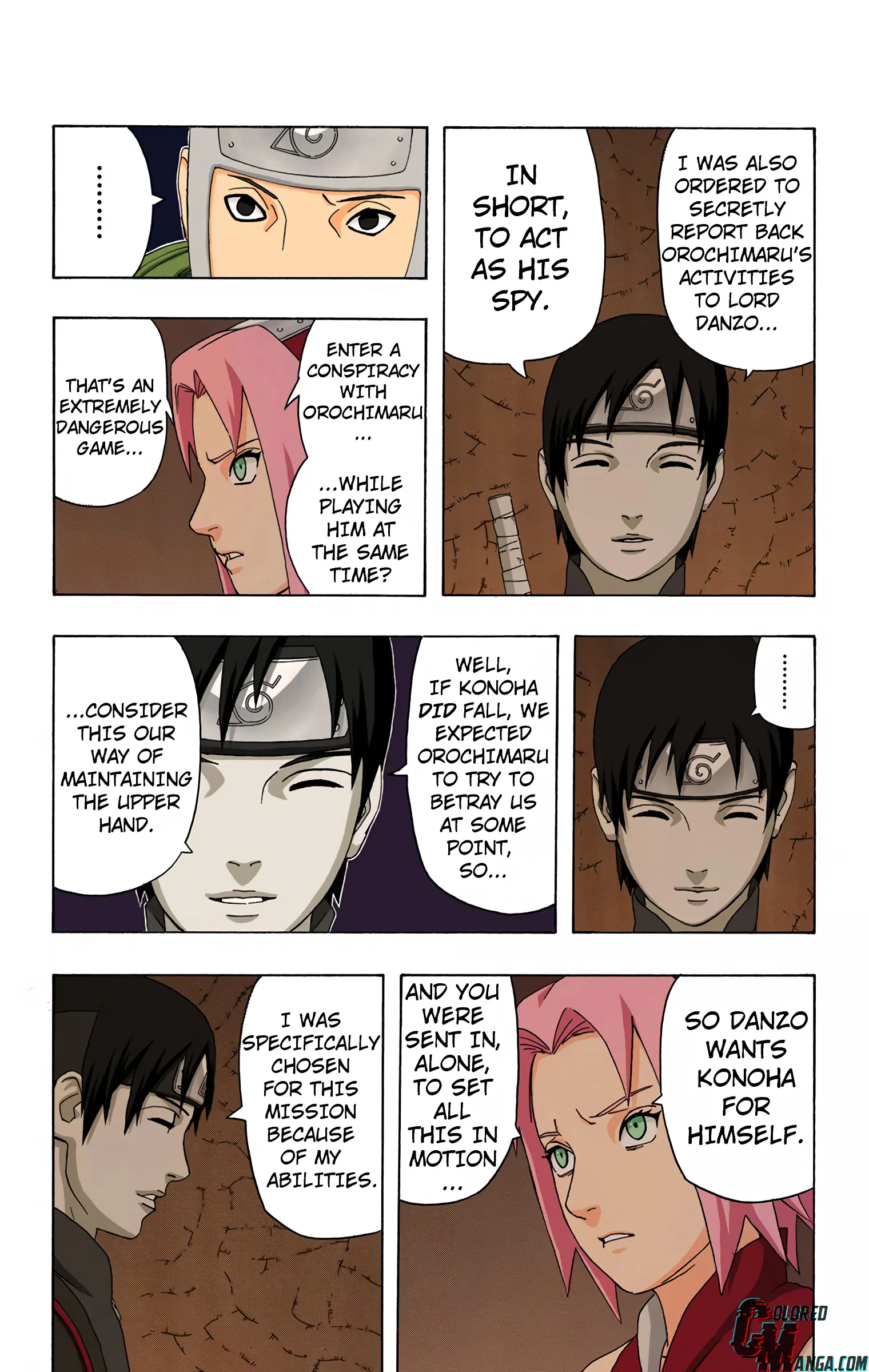 Naruto Colored Manga Online, chapter 303, page 3