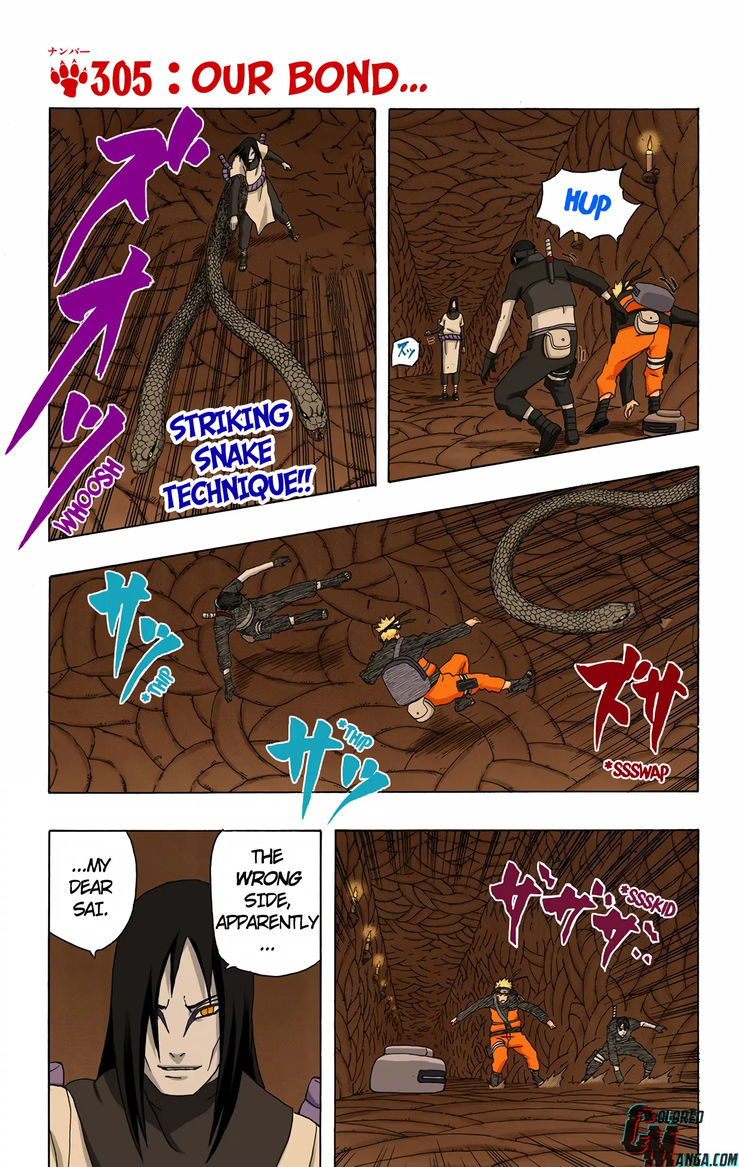 Naruto Colored Manga Online, chapter 305, page 1