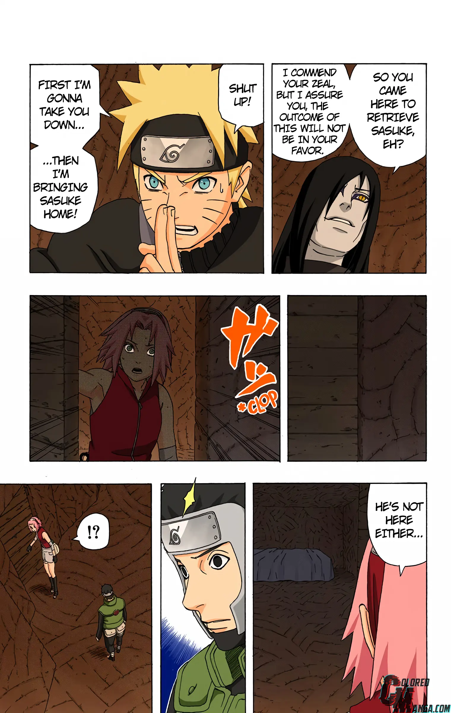 Naruto Colored Manga Online, chapter 305, page 3