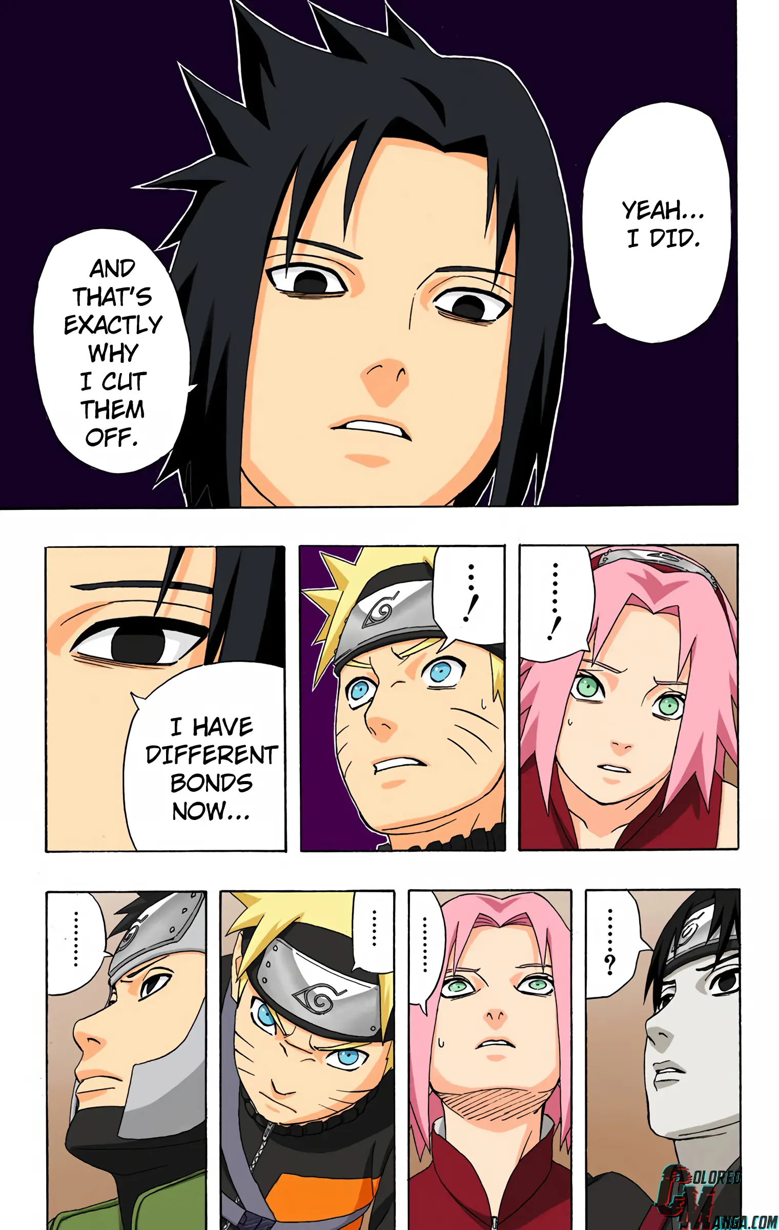 Naruto Colored Manga Online, chapter 307, page 7