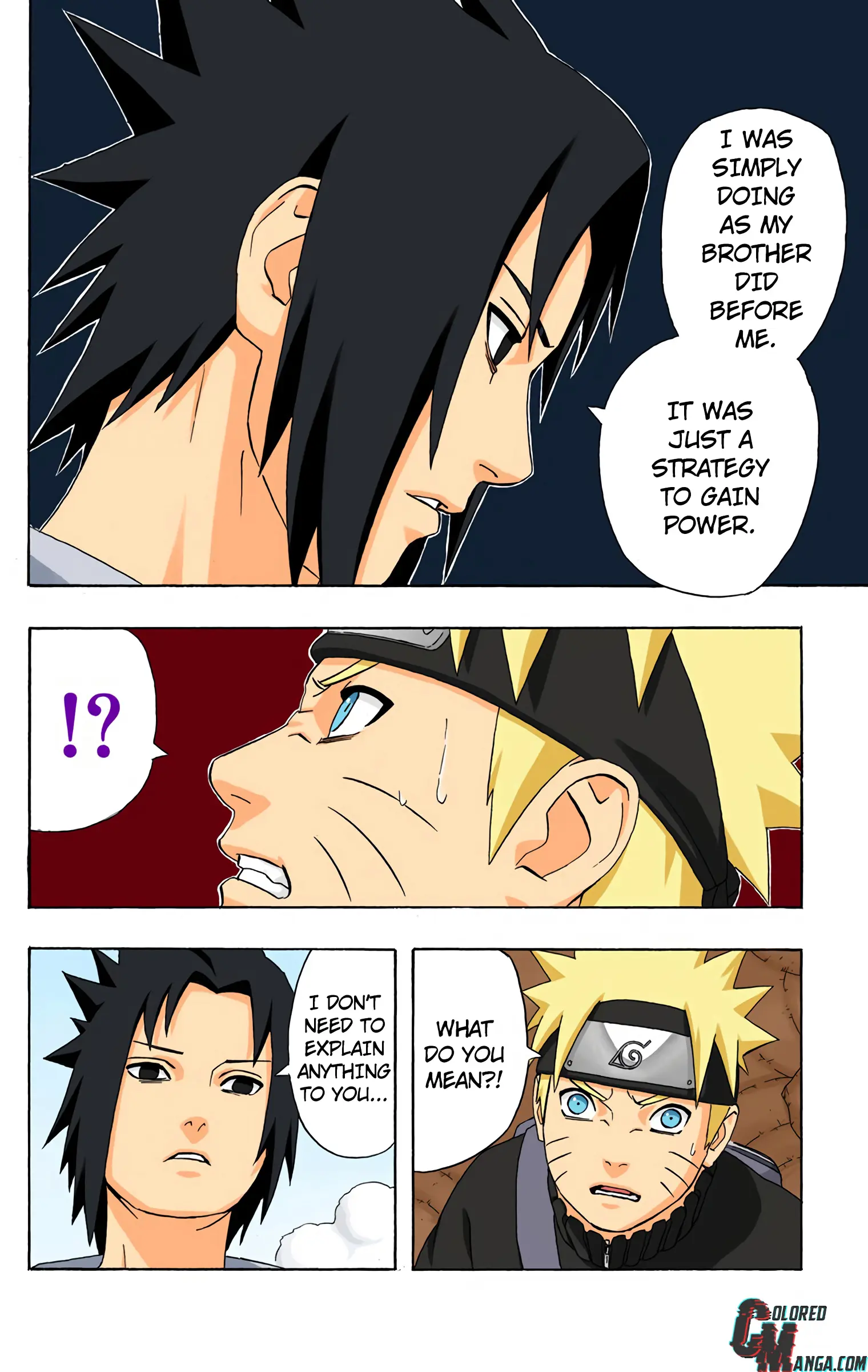 Naruto Colored Manga Online, chapter 307, page 12