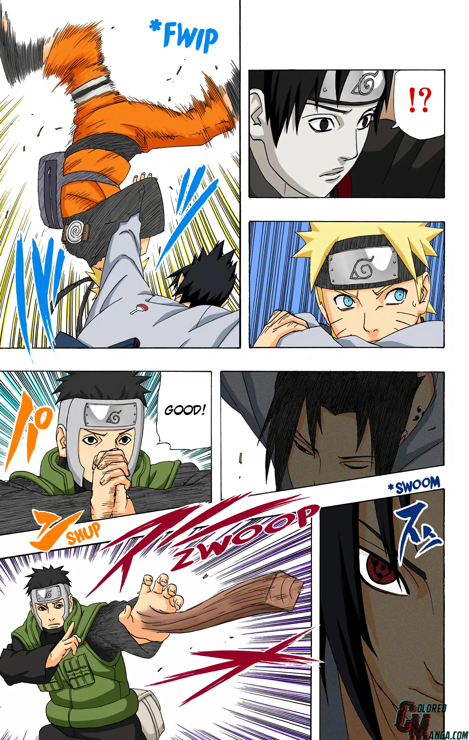 Naruto Colored Manga Online, chapter 308, page 3