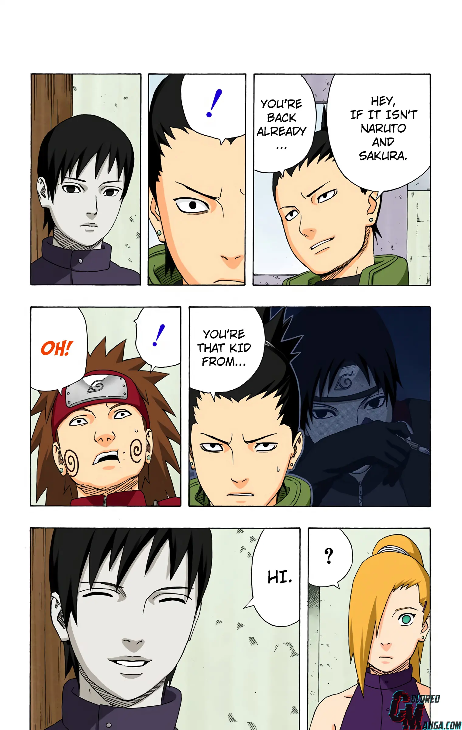 Naruto Colored Manga Online, chapter 312, page 5