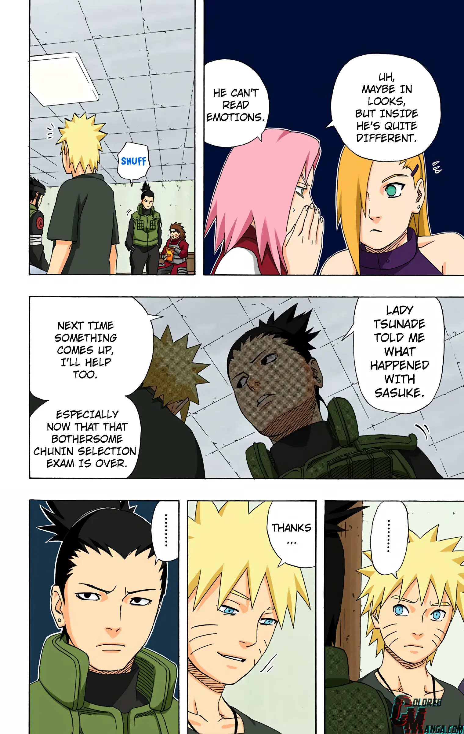 Naruto Colored Manga Online, chapter 312, page 8