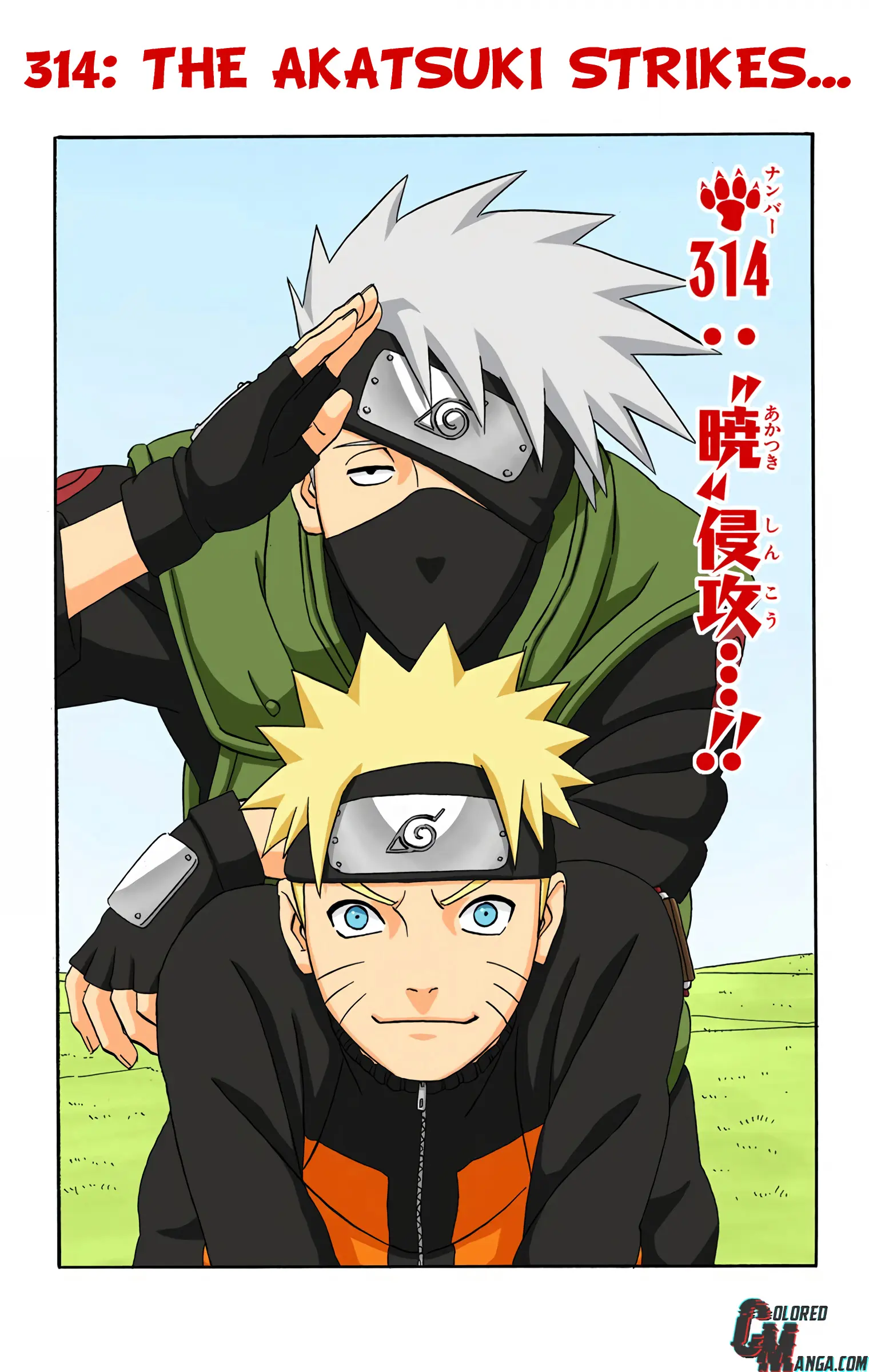 Naruto Colored Manga Online, chapter 314, page 1