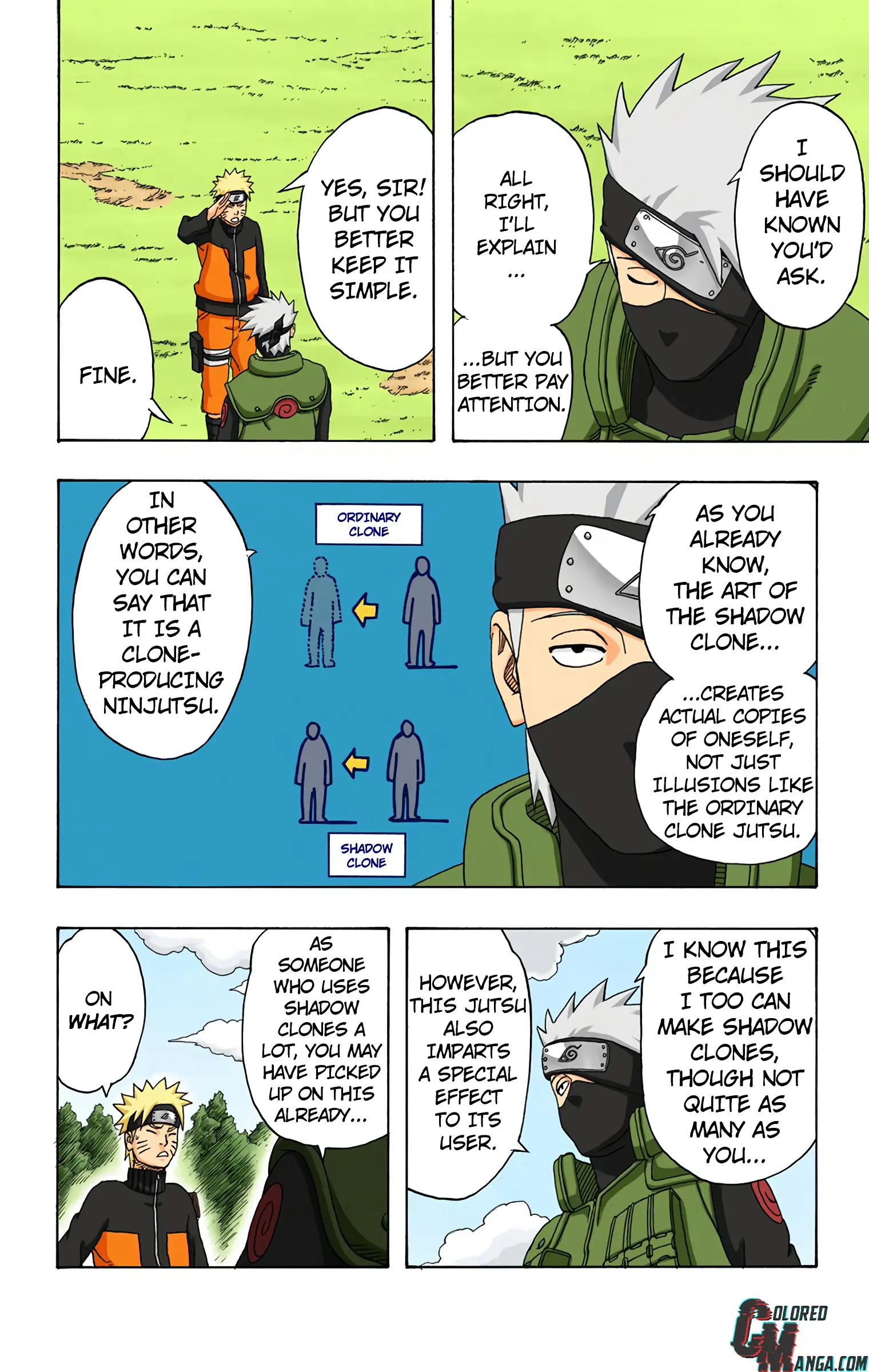Naruto Colored Manga Online, chapter 315, page 2