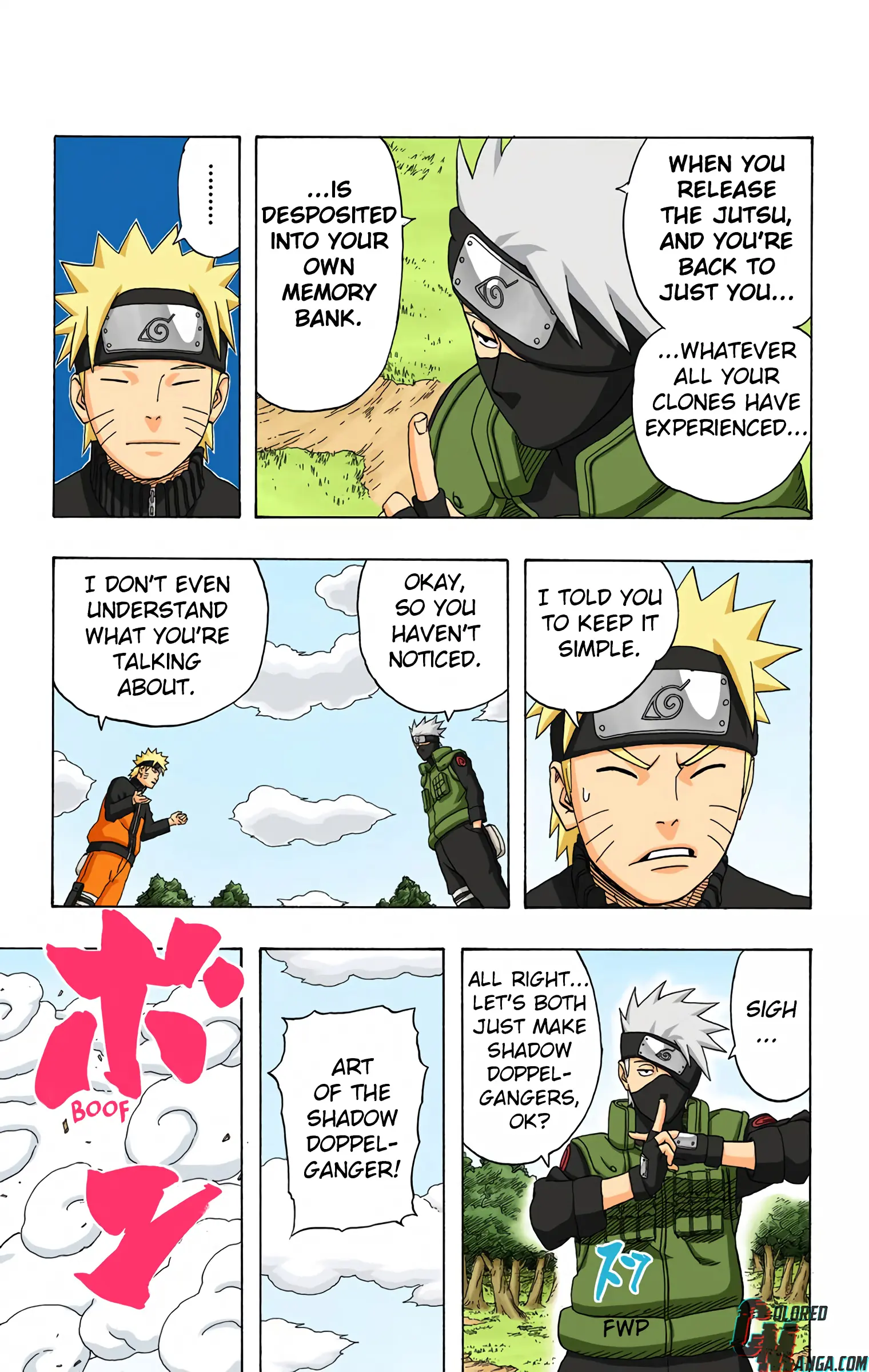 Naruto Colored Manga Online, chapter 315, page 3