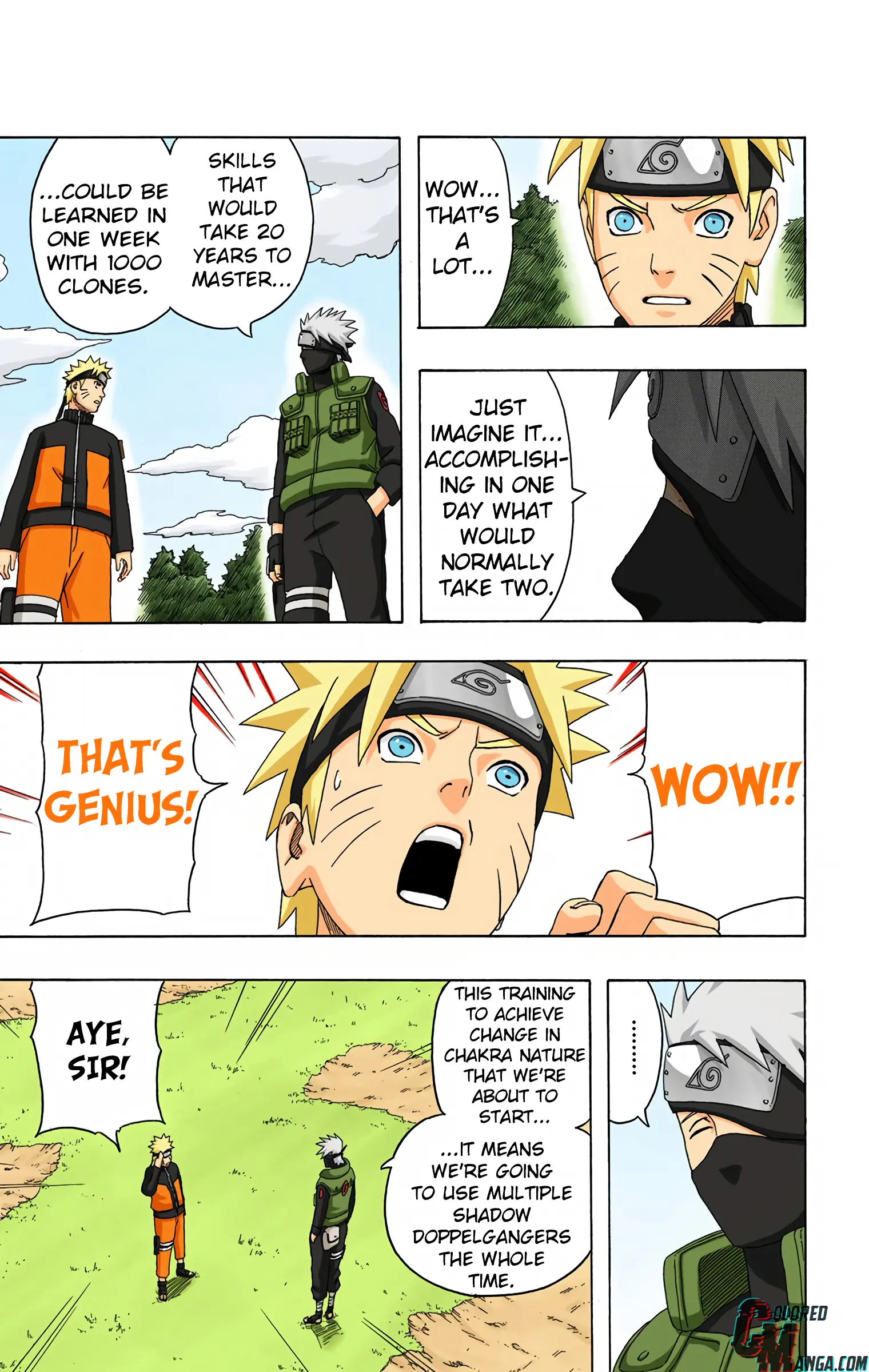Naruto Colored Manga Online, chapter 315, page 9