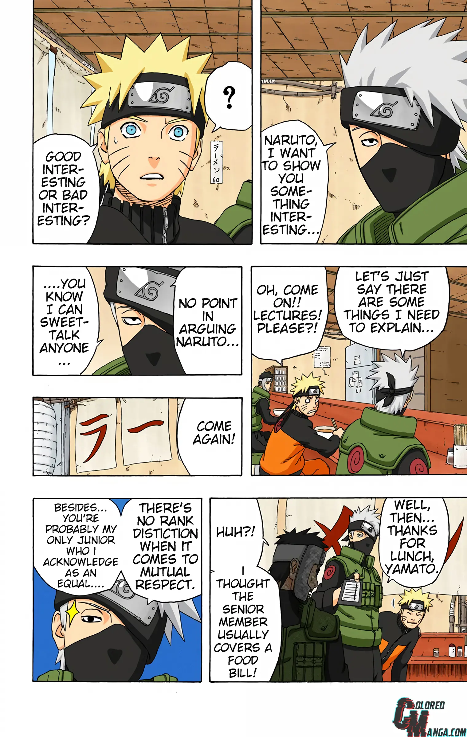 Naruto Colored Manga Online, chapter 321, page 2