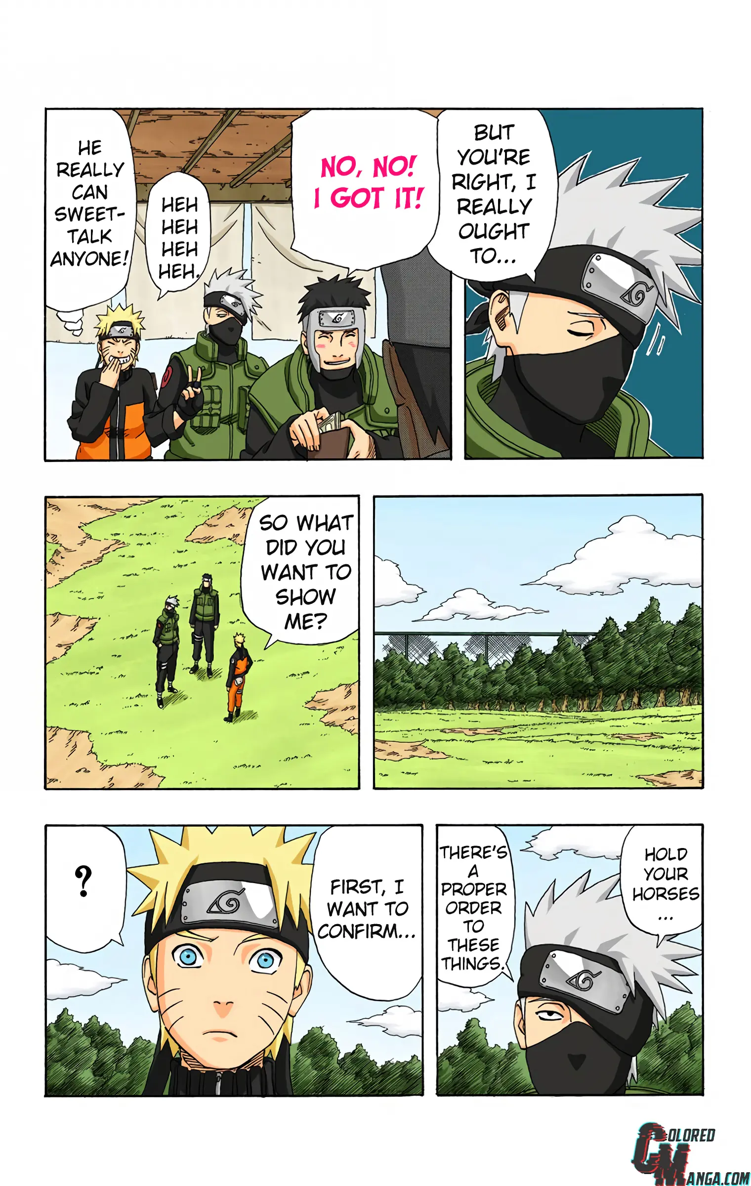 Naruto Colored Manga Online, chapter 321, page 3