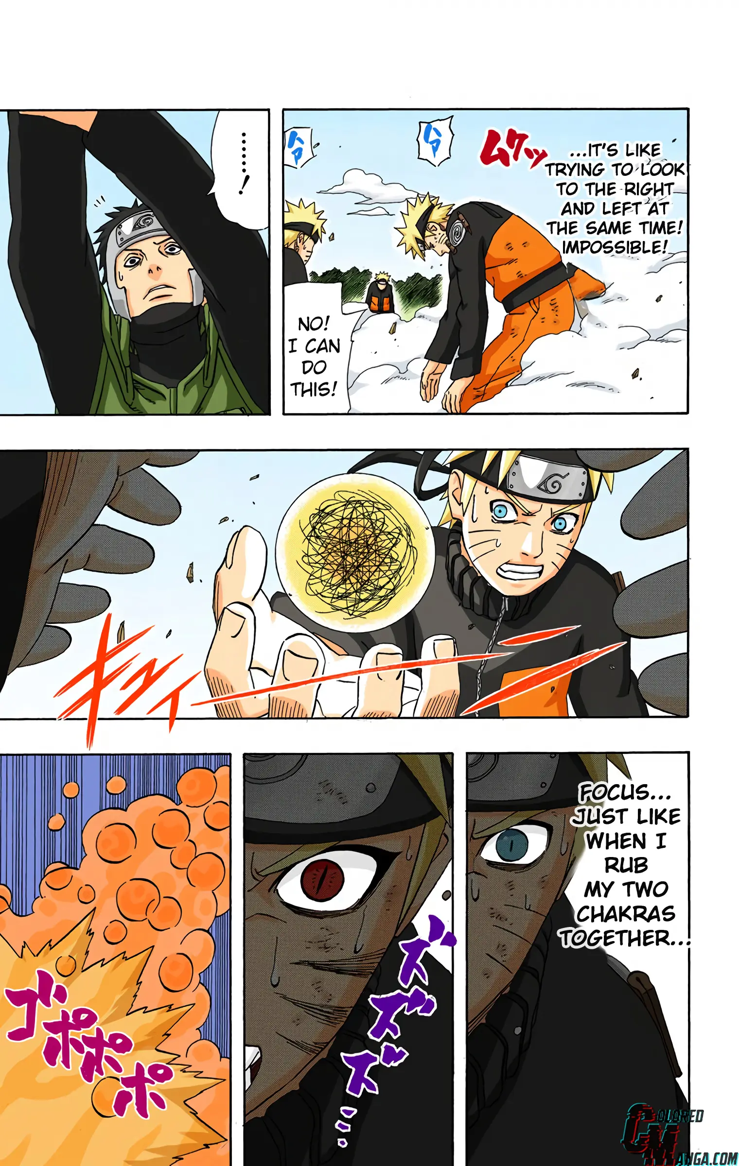 Naruto Colored Manga Online, chapter 322, page 9