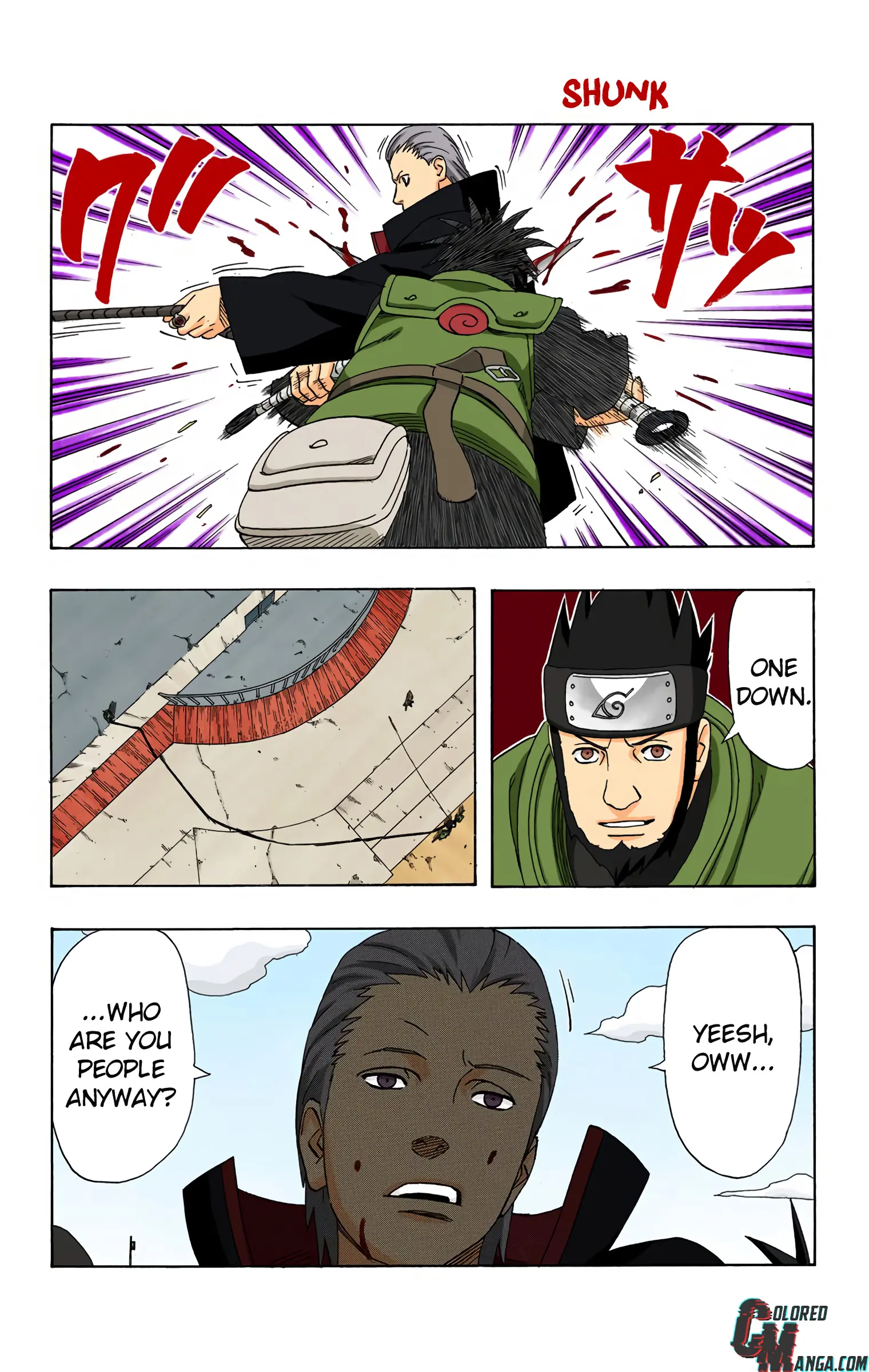 Naruto Colored Manga Online, chapter 322, page 17