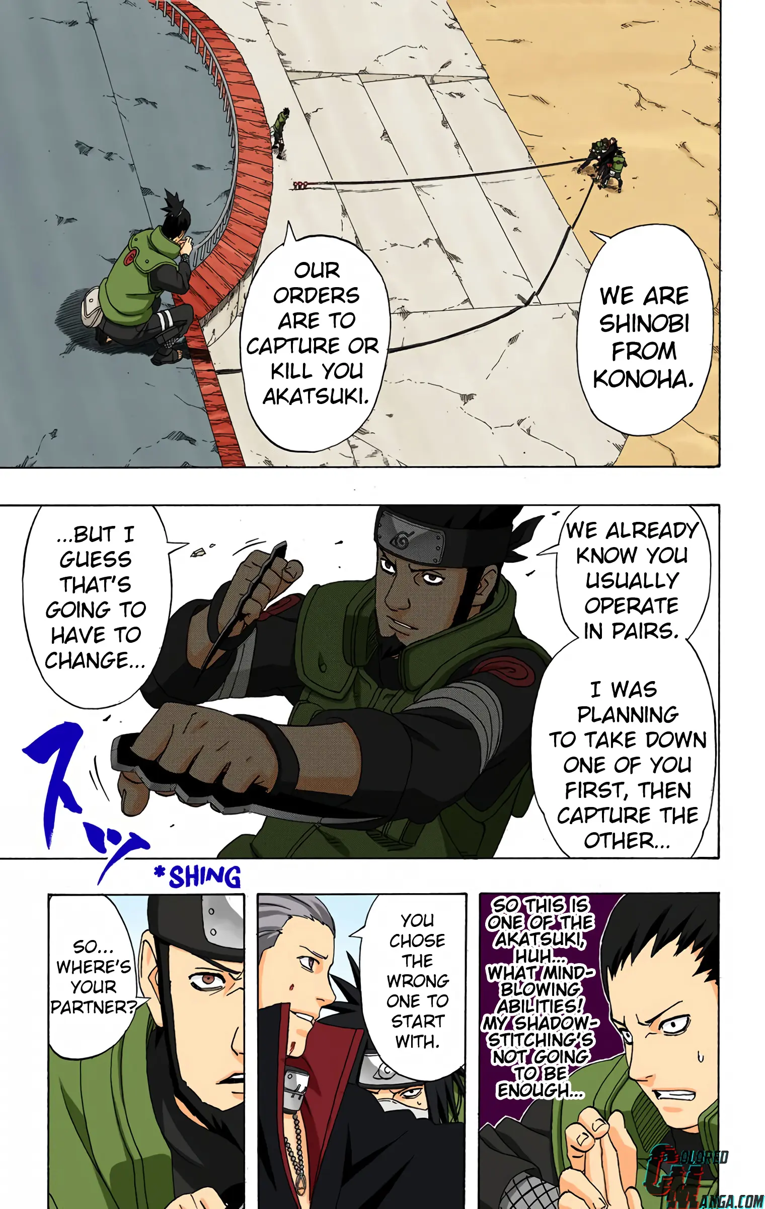 Naruto Colored Manga Online, chapter 323, page 3