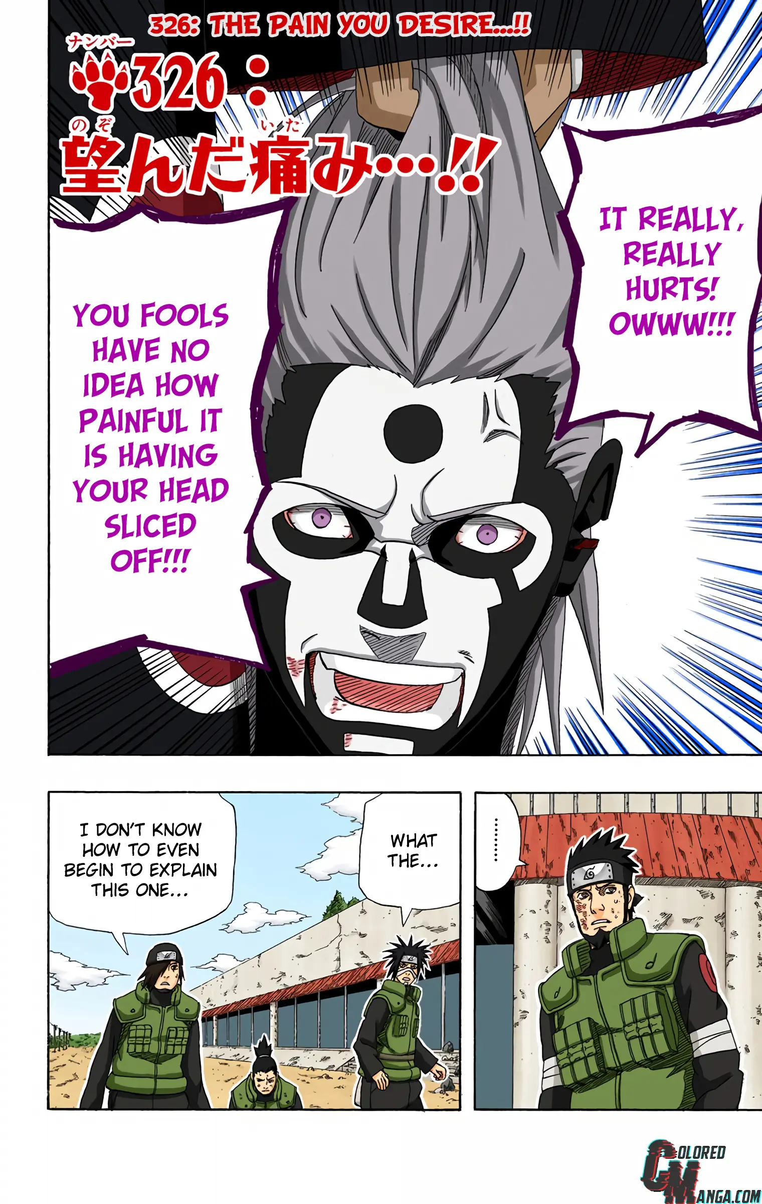 Naruto Colored Manga Online, chapter 326, page 2