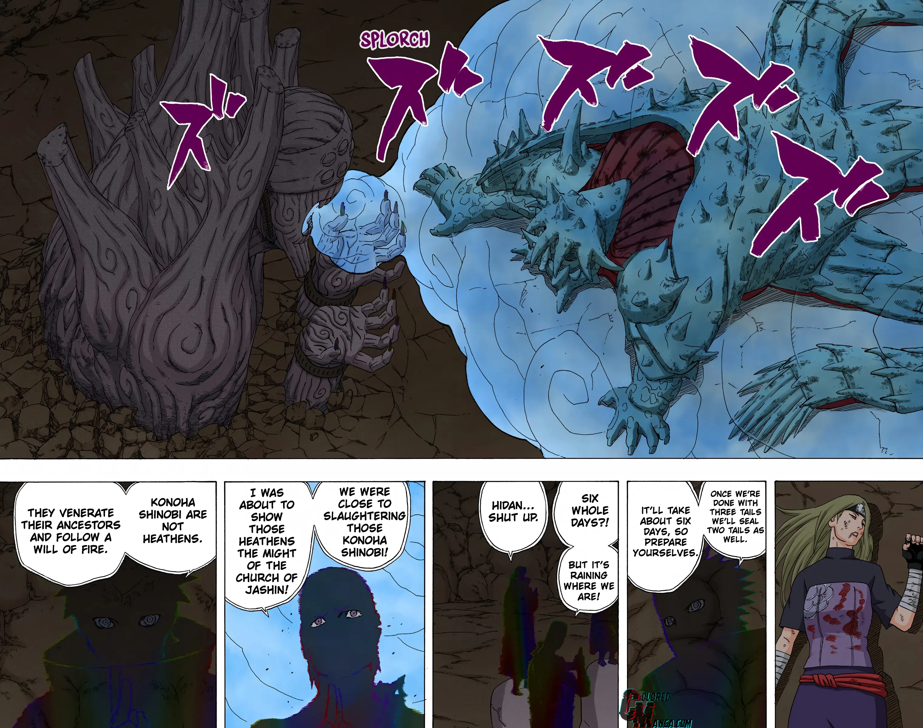 Naruto Colored Manga Online, chapter 329, page 8