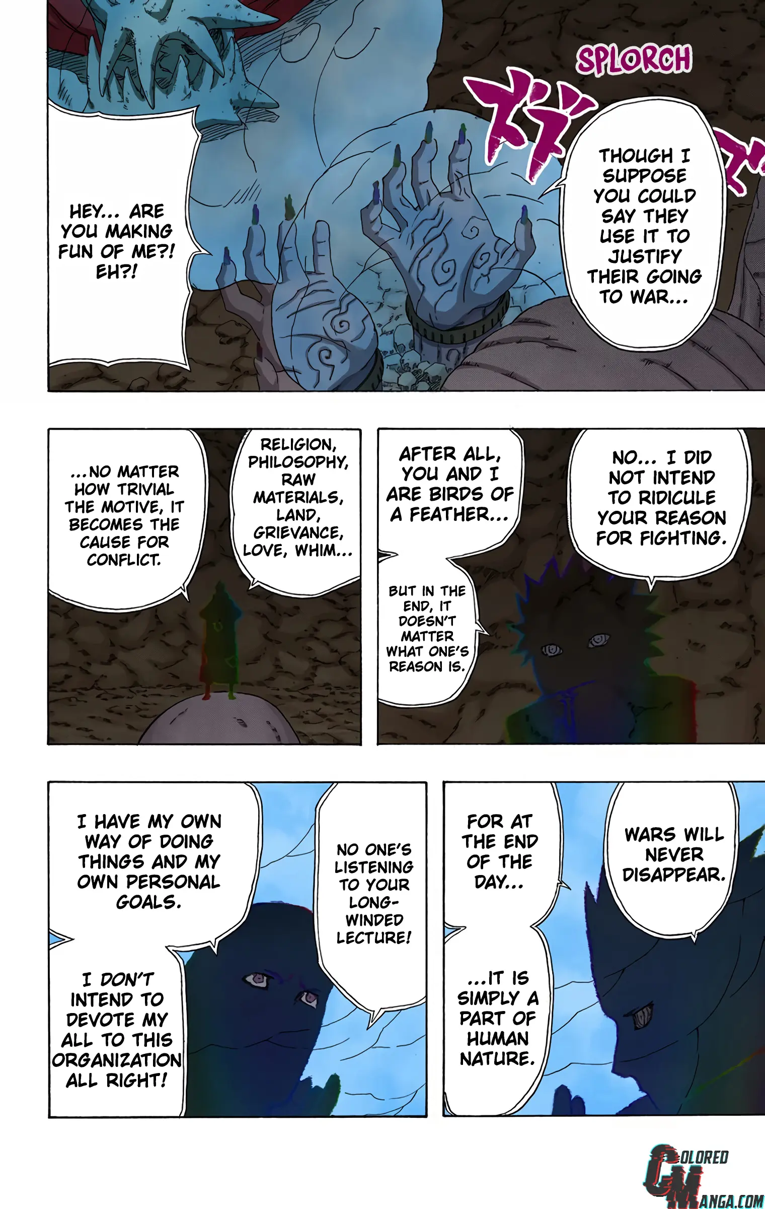 Naruto Colored Manga Online, chapter 329, page 9