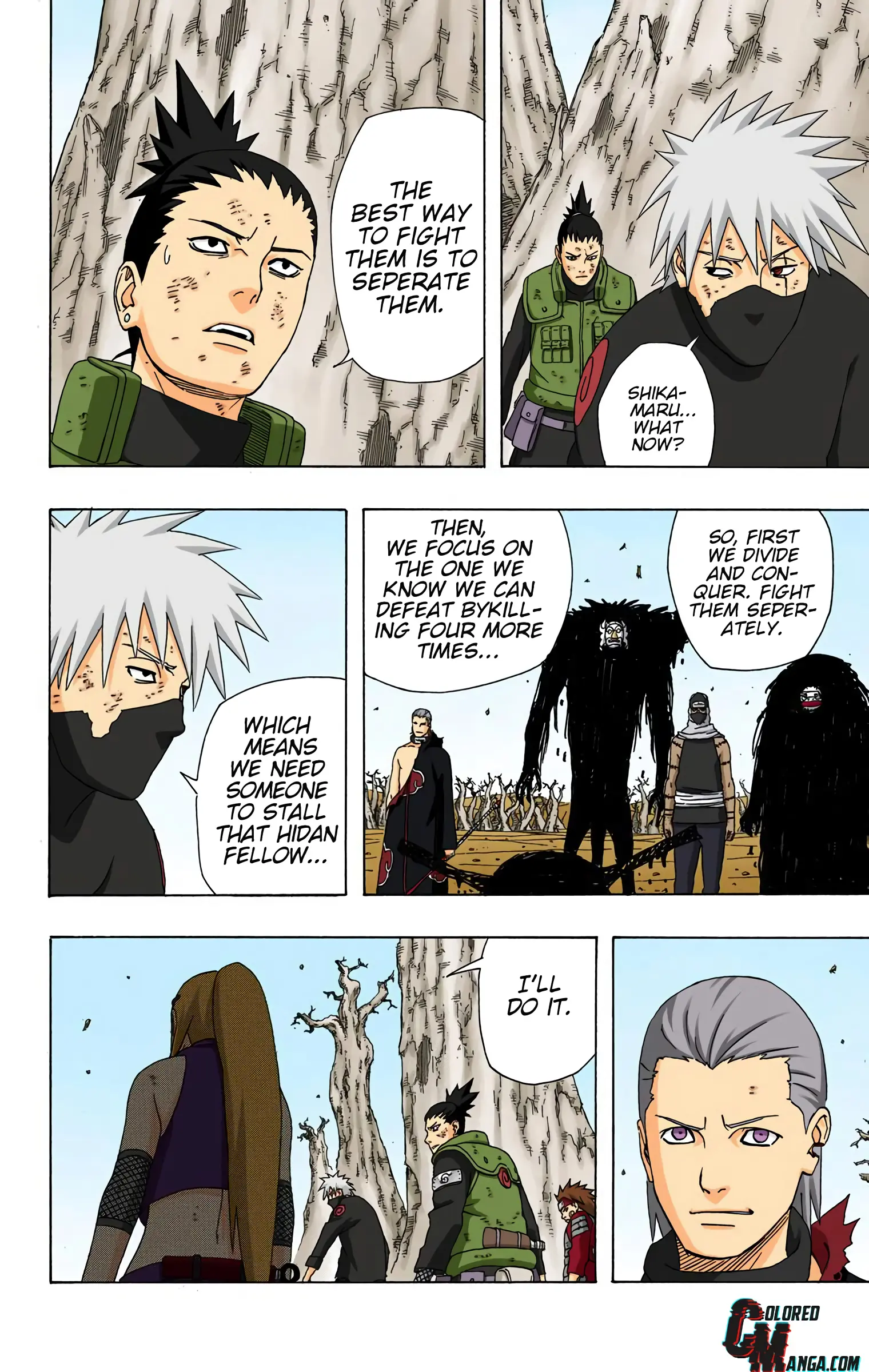 Naruto Colored Manga Online, chapter 335, page 8