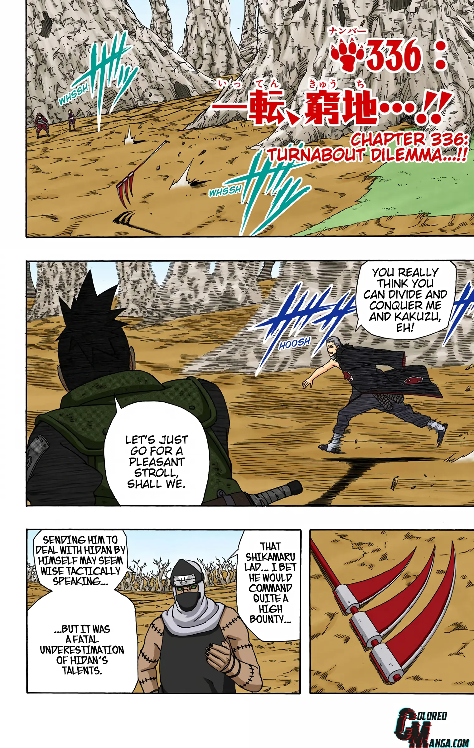 Naruto Colored Manga Online, chapter 336, page 2