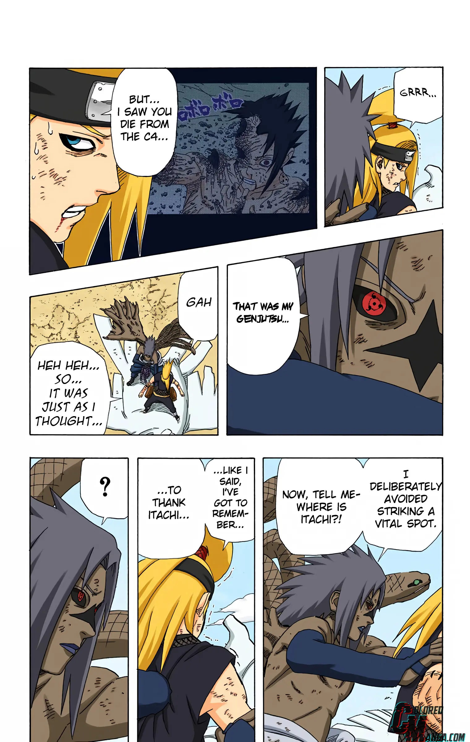 Naruto Colored Manga Online, chapter 360, page 21