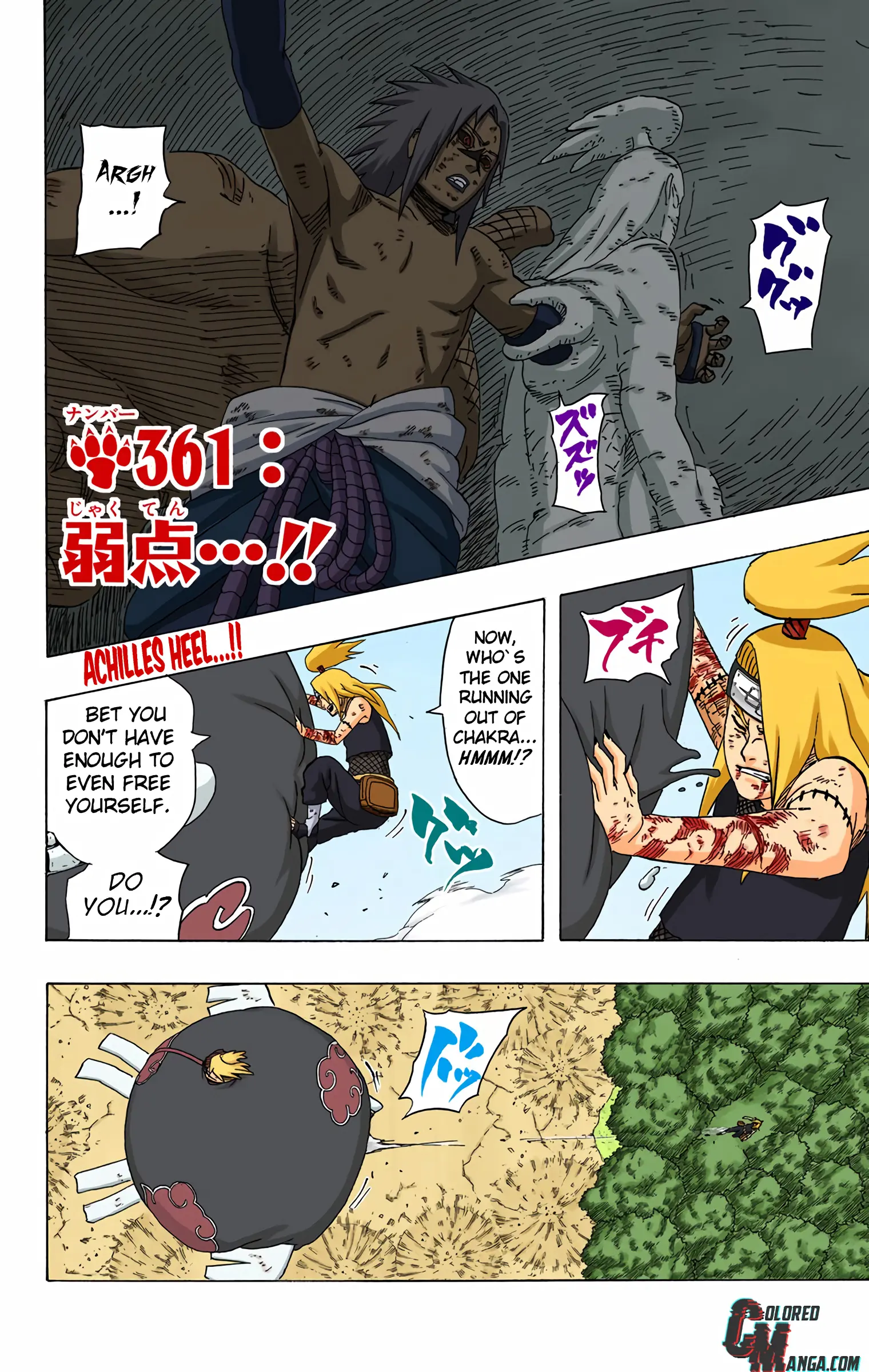 Naruto Colored Manga Online, chapter 361, page 2