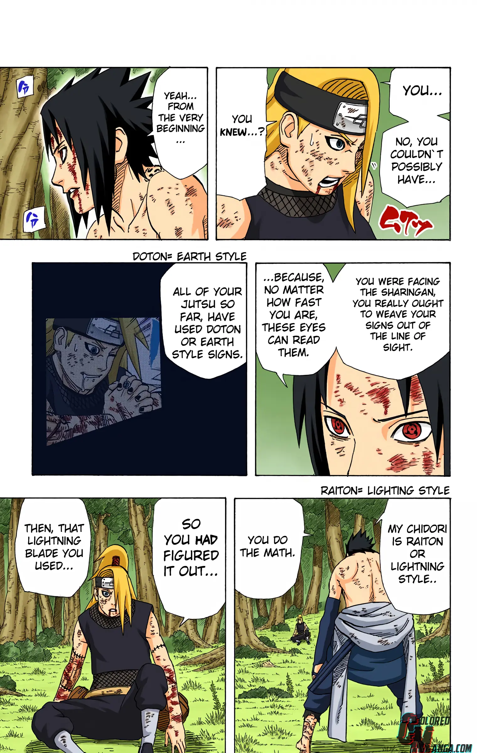 Naruto Colored Manga Online, chapter 361, page 12
